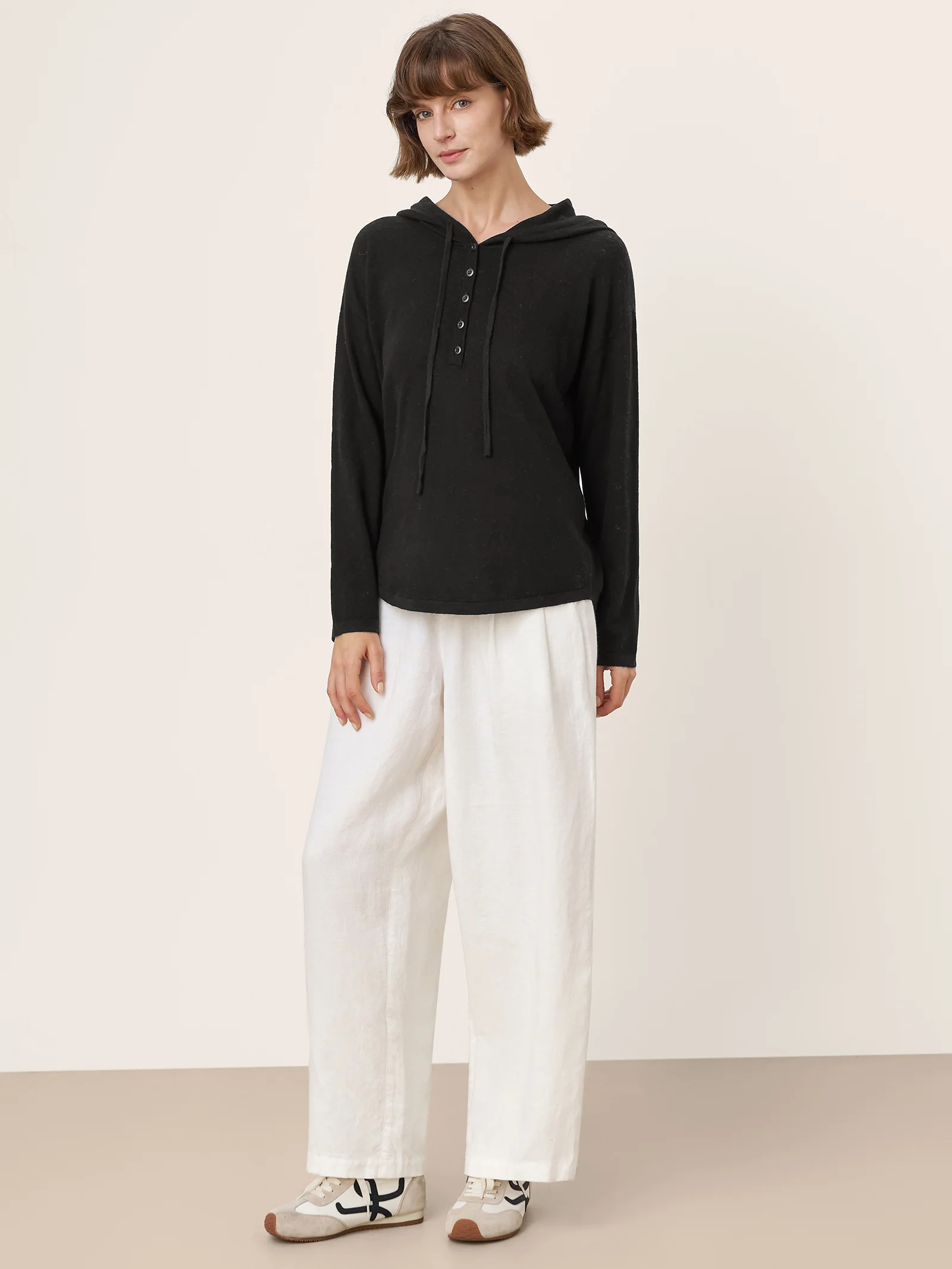 100% Extra-Fine Merino Wool Knit Hooded Sweatshirt SIA - Image 10