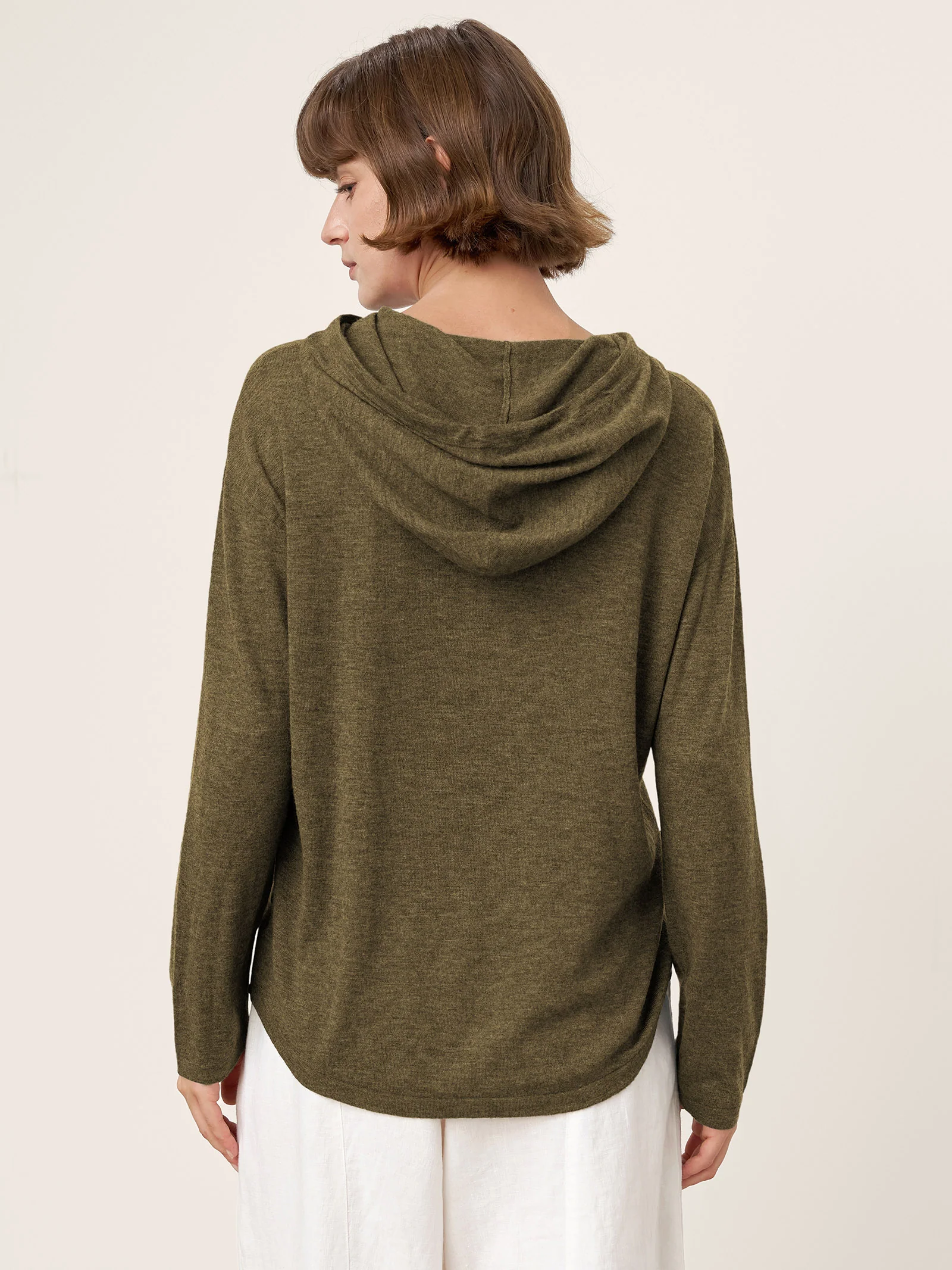 100% Extra-Fine Merino Wool Knit Hooded Sweatshirt SIA - Image 14