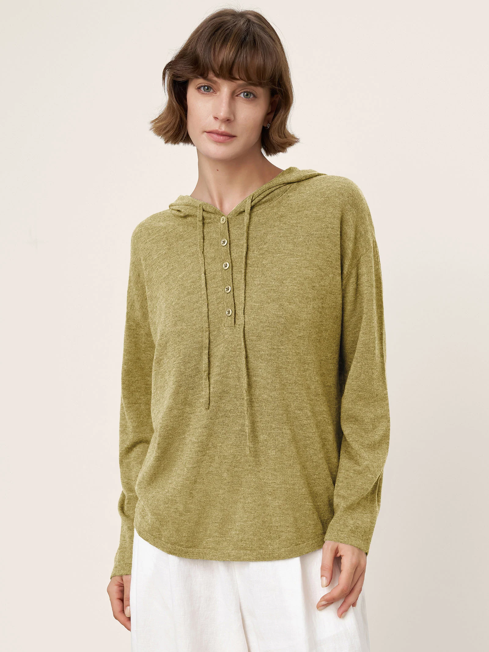 100% Extra-Fine Merino Wool Knit Hooded Sweatshirt SIA - Image 15