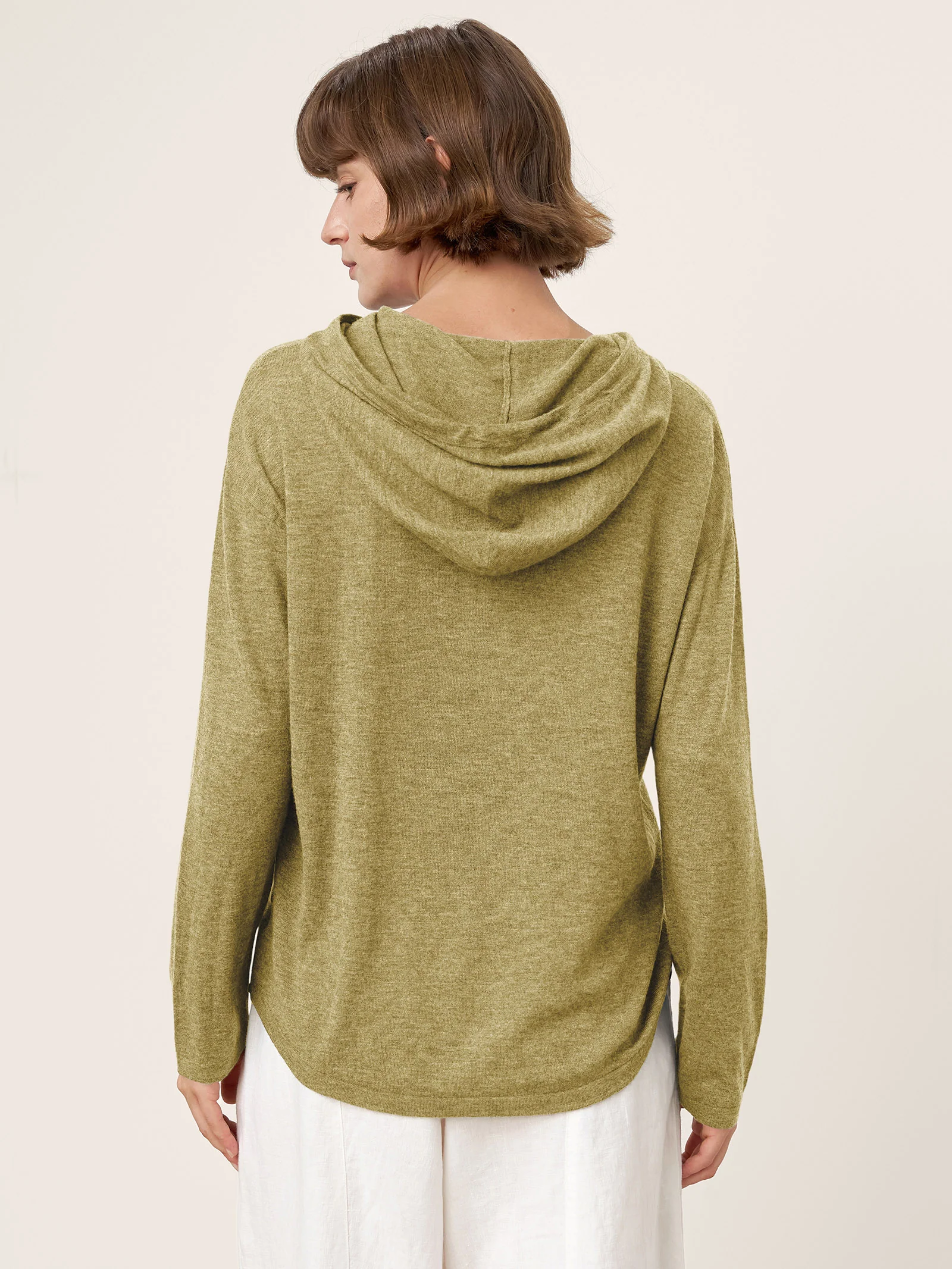 100% Extra-Fine Merino Wool Knit Hooded Sweatshirt SIA - Image 16