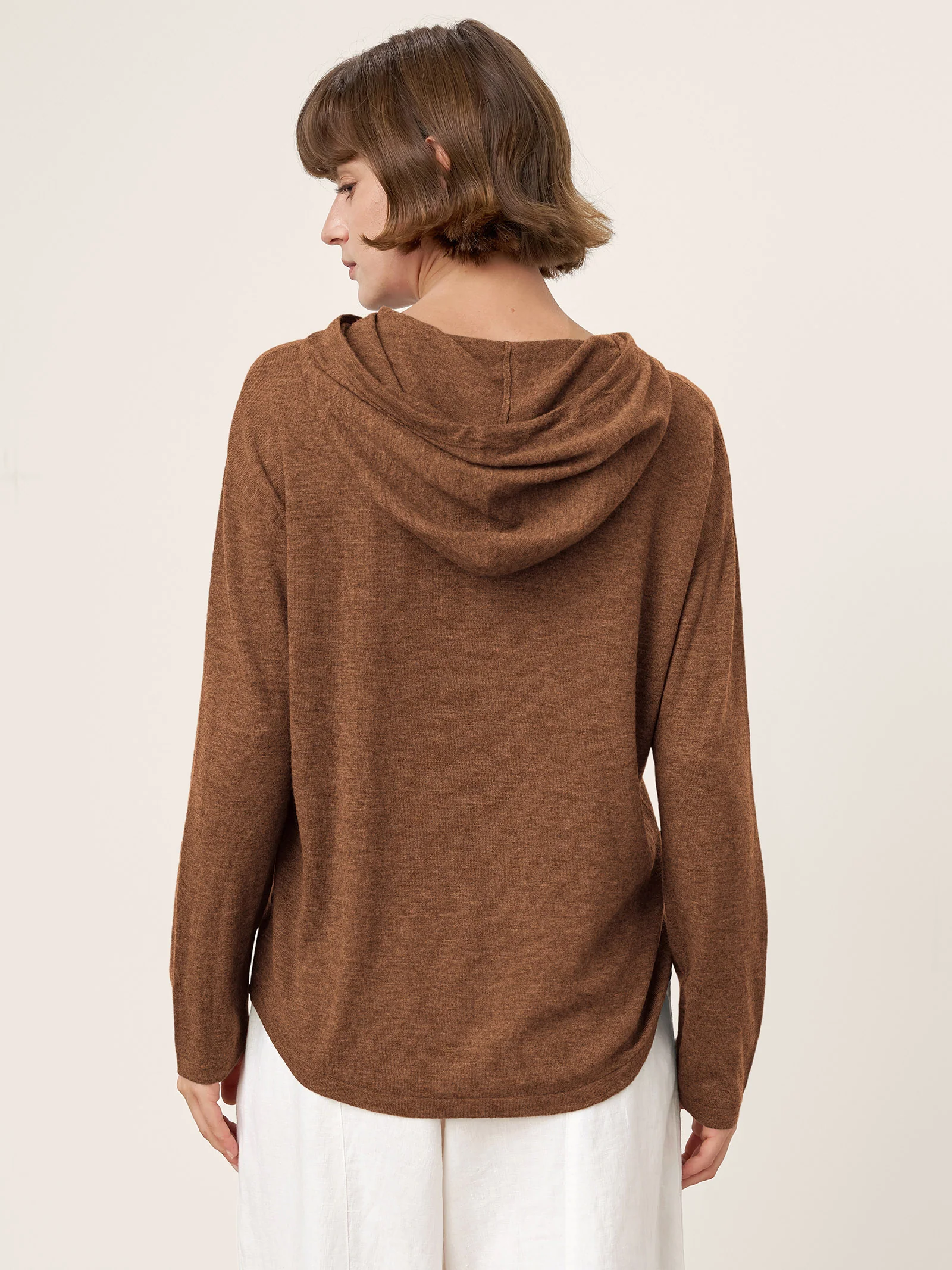 100% Extra-Fine Merino Wool Knit Hooded Sweatshirt SIA - Image 20
