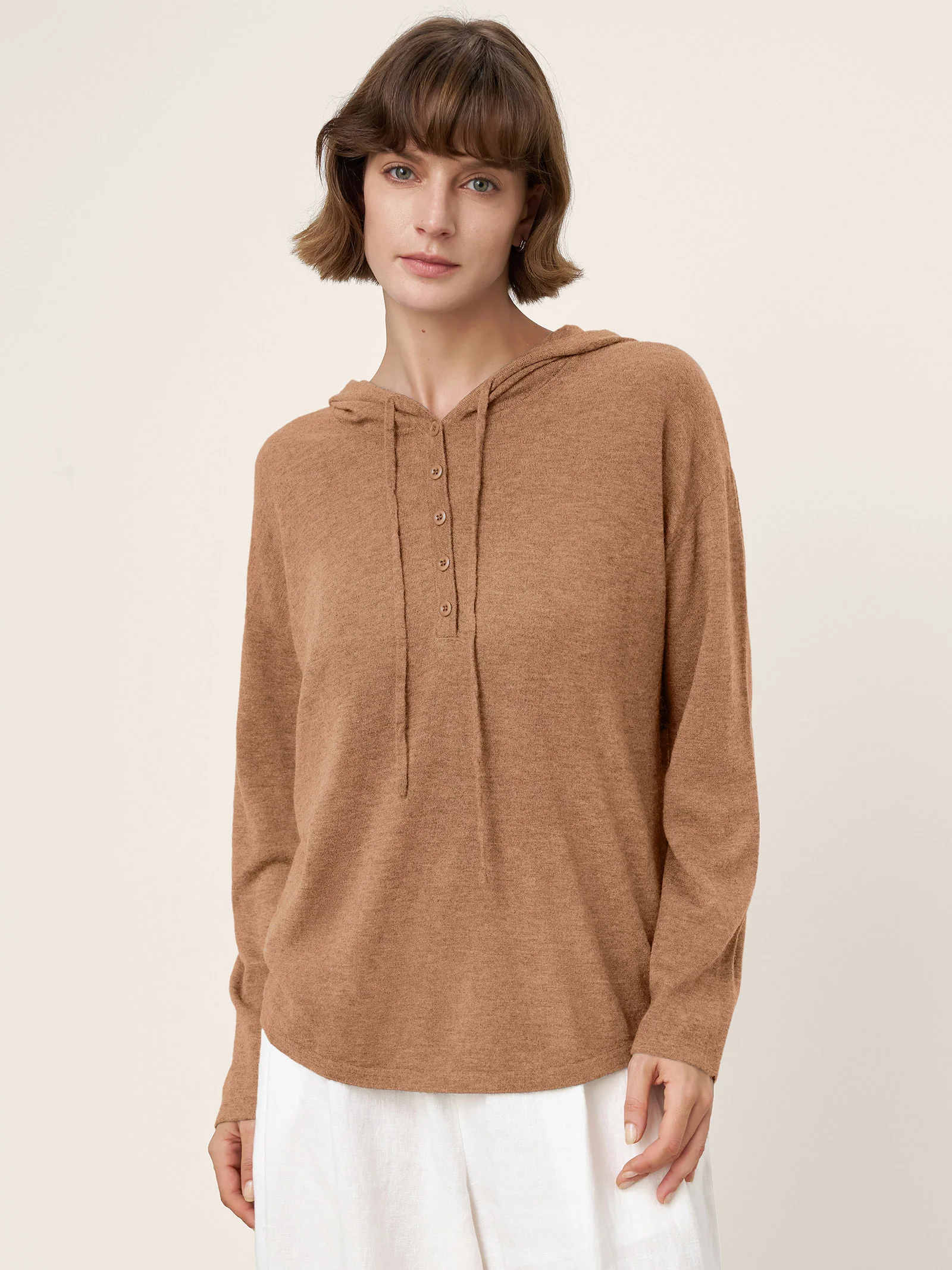 100% Extra-Fine Merino Wool Knit Hooded Sweatshirt SIA - Image 21