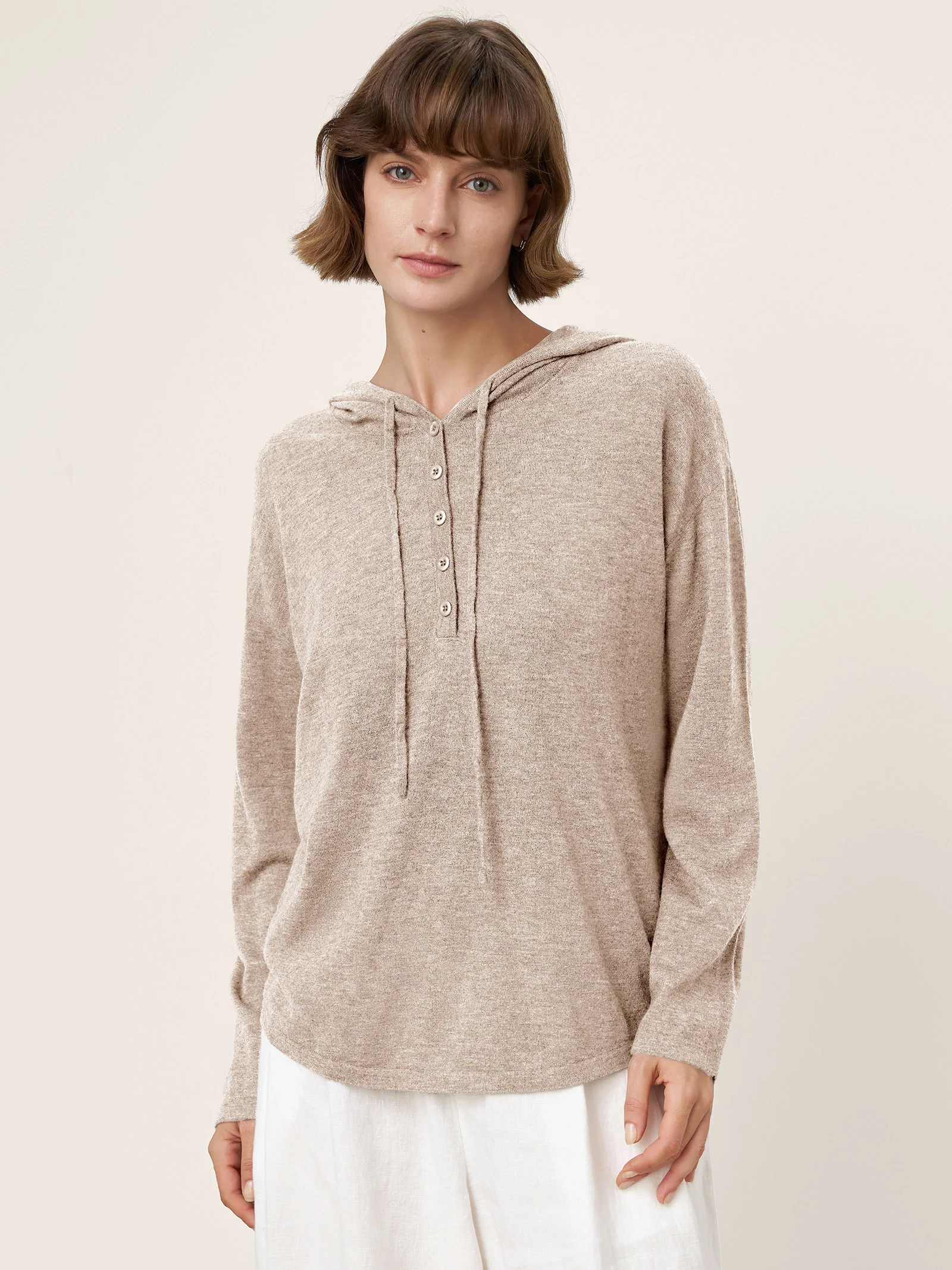 100% Extra-Fine Merino Wool Knit Hooded Sweatshirt SIA - Image 23