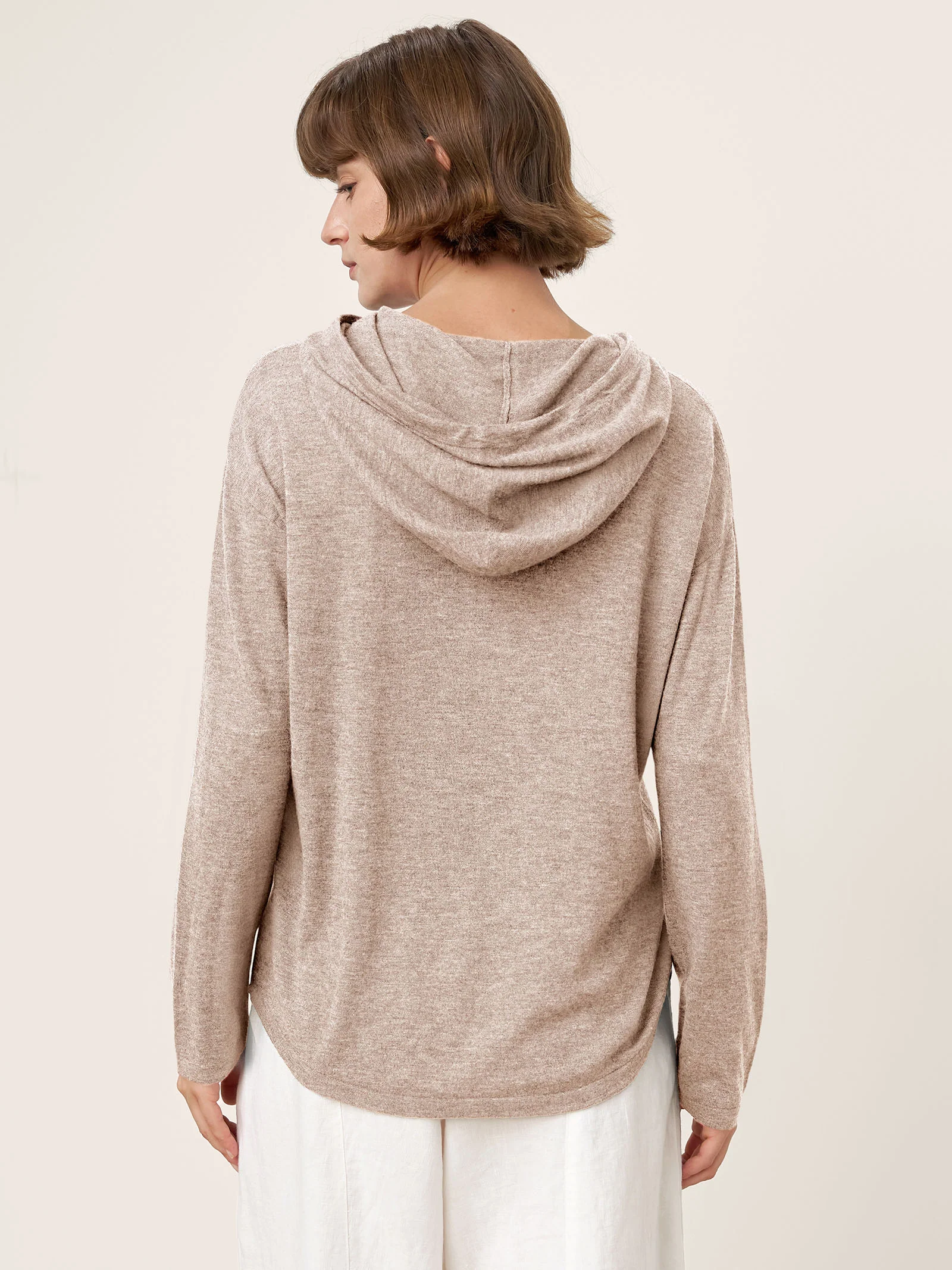 100% Extra-Fine Merino Wool Knit Hooded Sweatshirt SIA - Image 24