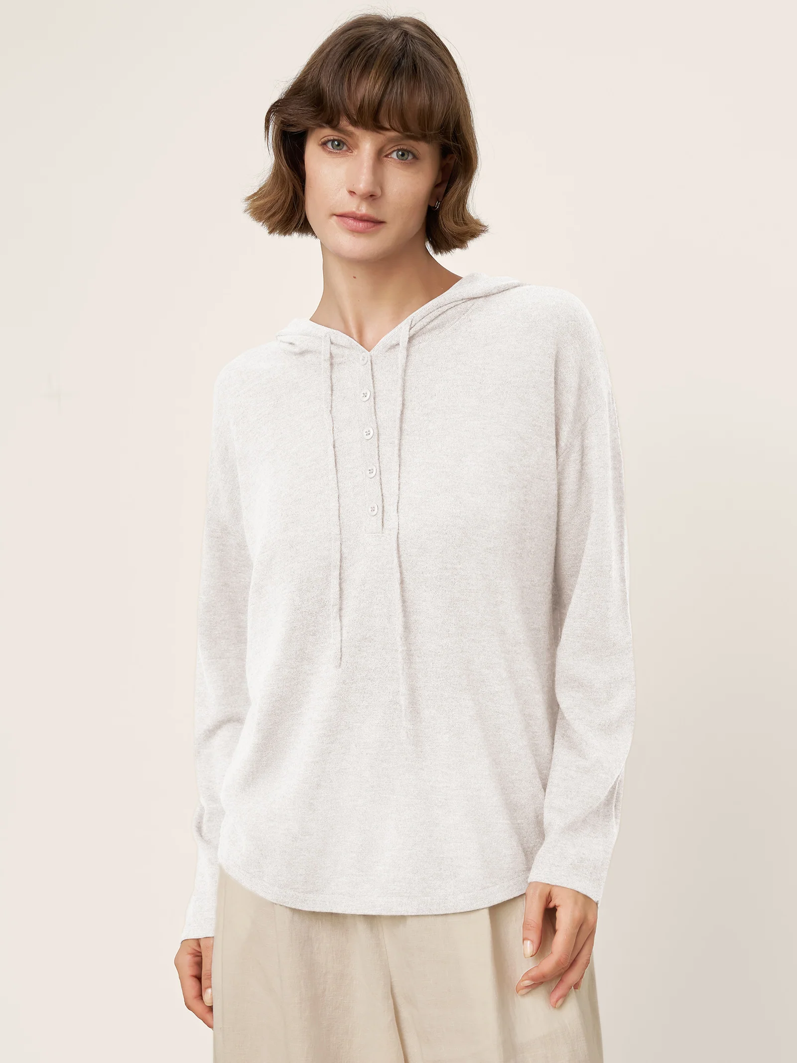 100% Extra-Fine Merino Wool Knit Hooded Sweatshirt SIA - Image 25