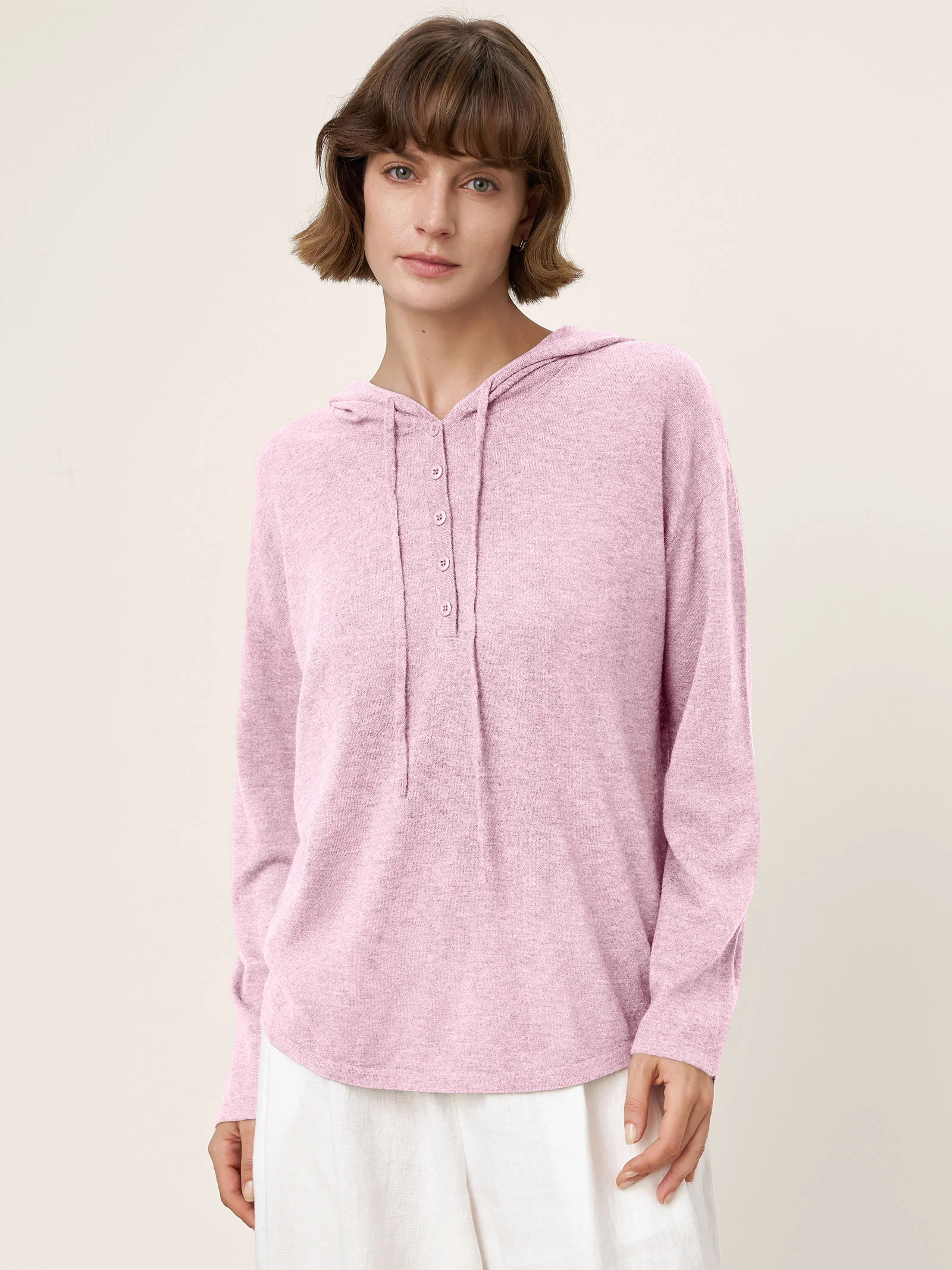 100% Extra-Fine Merino Wool Knit Hooded Sweatshirt SIA - Image 29
