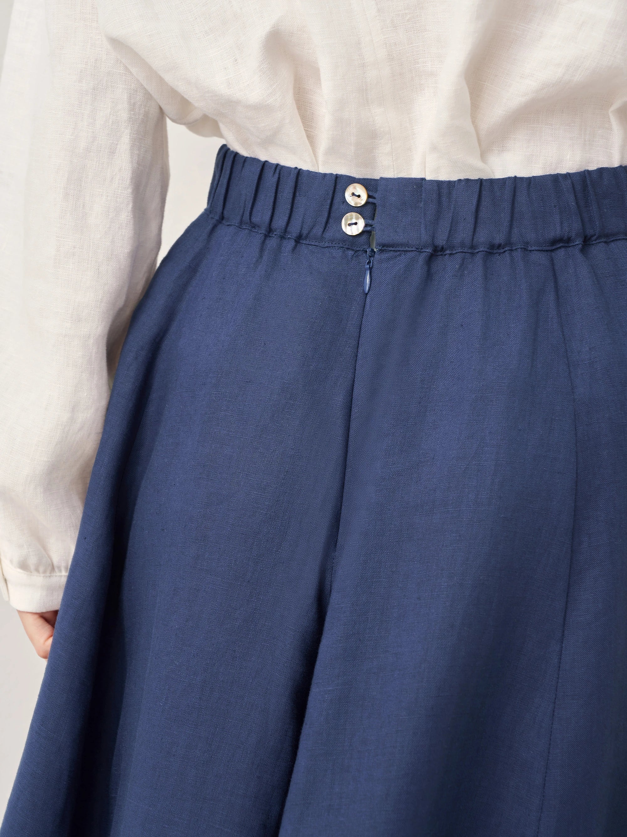 100% Linen A-Line Skirt JEMMA - Image 9