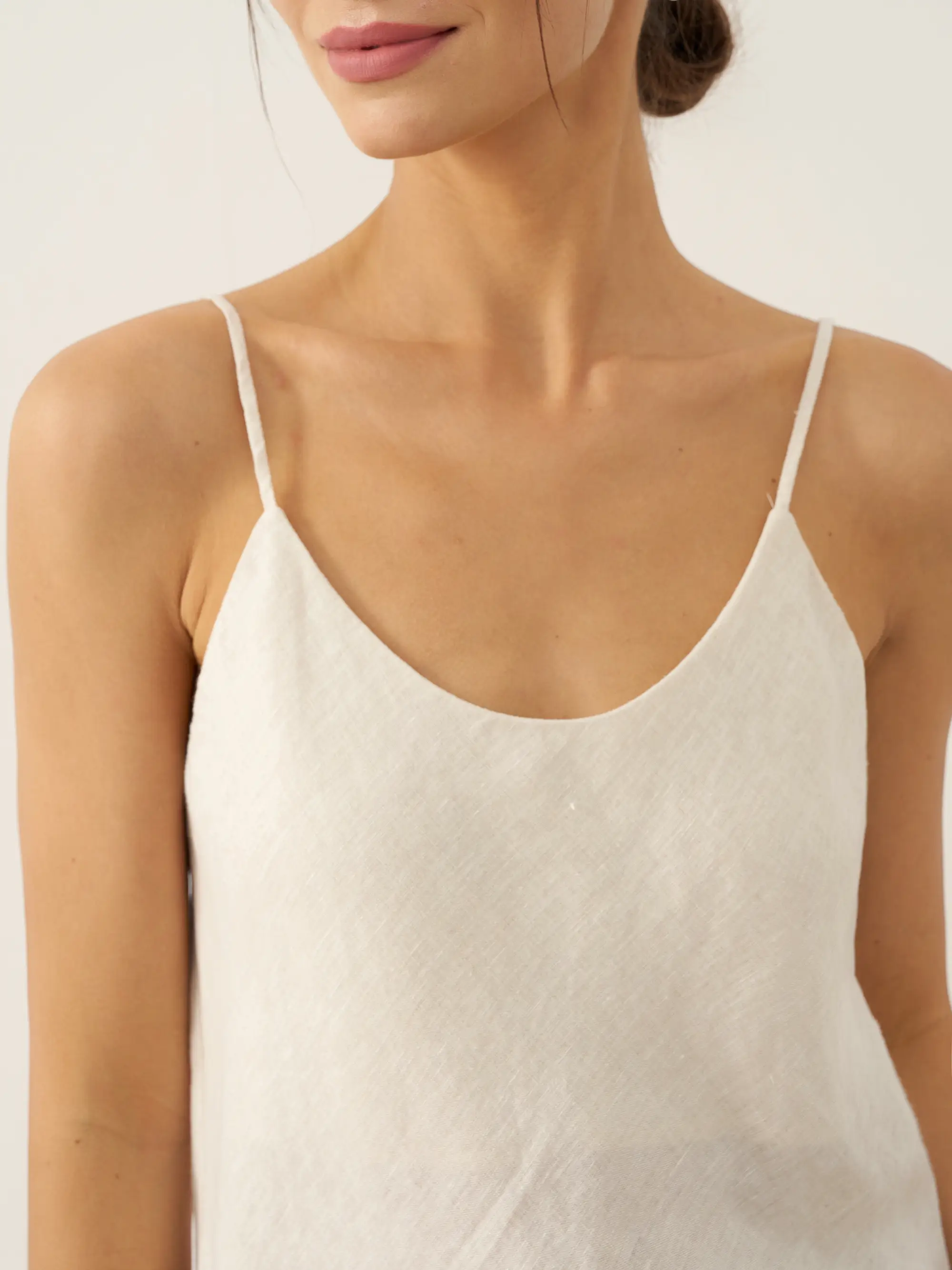 100% Linen Beaded Hem Camisole Bree - Image 13