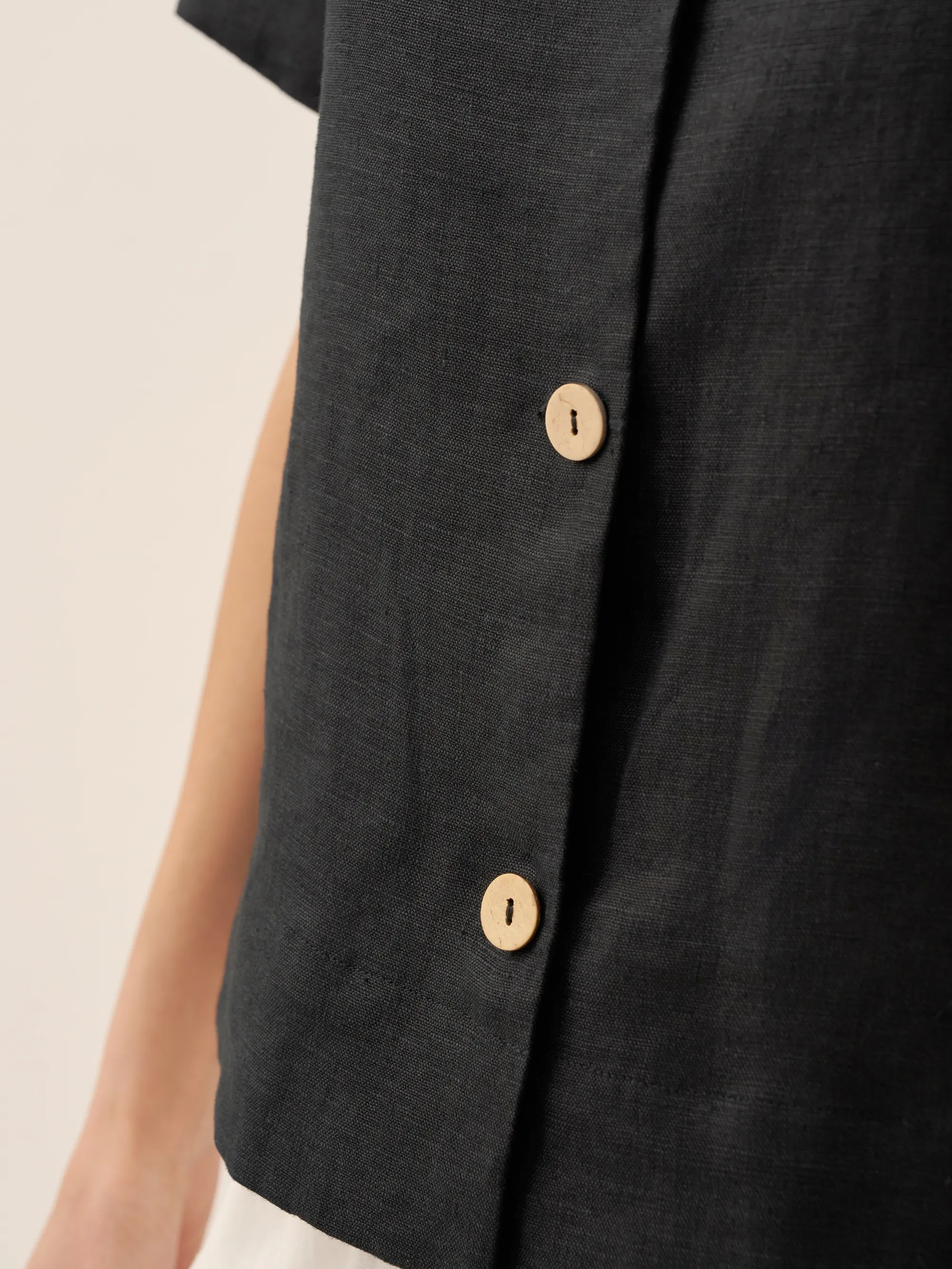 100% Linen Button-Up Short Sleeve Shirt ORENDA - Image 16