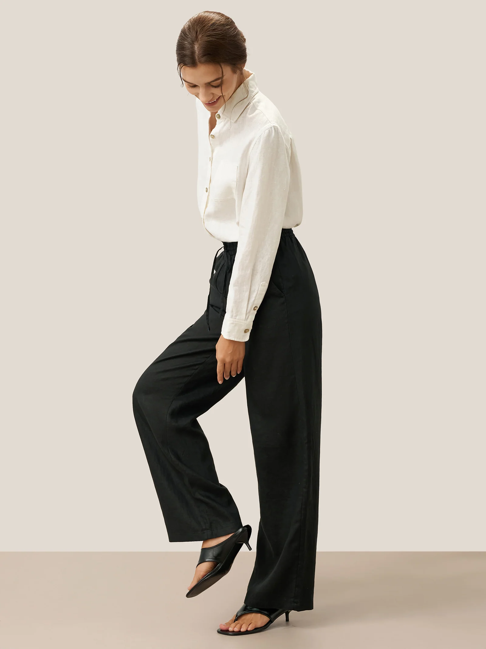100% Linen Classic Pants LYON - Image 19