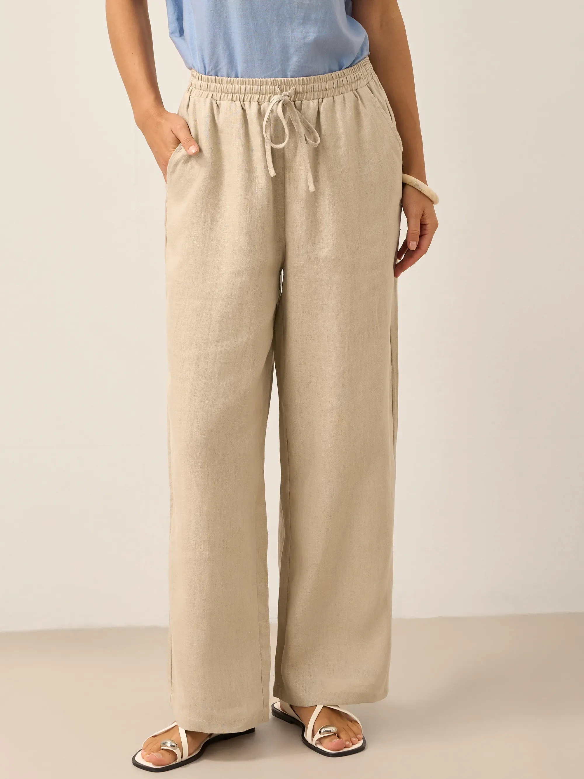 100% Linen Classic Pants LYON - Image 32