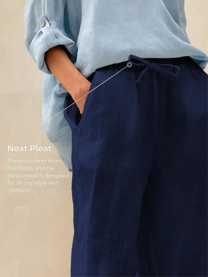 100% Linen Classic Pants LYON - Image 5