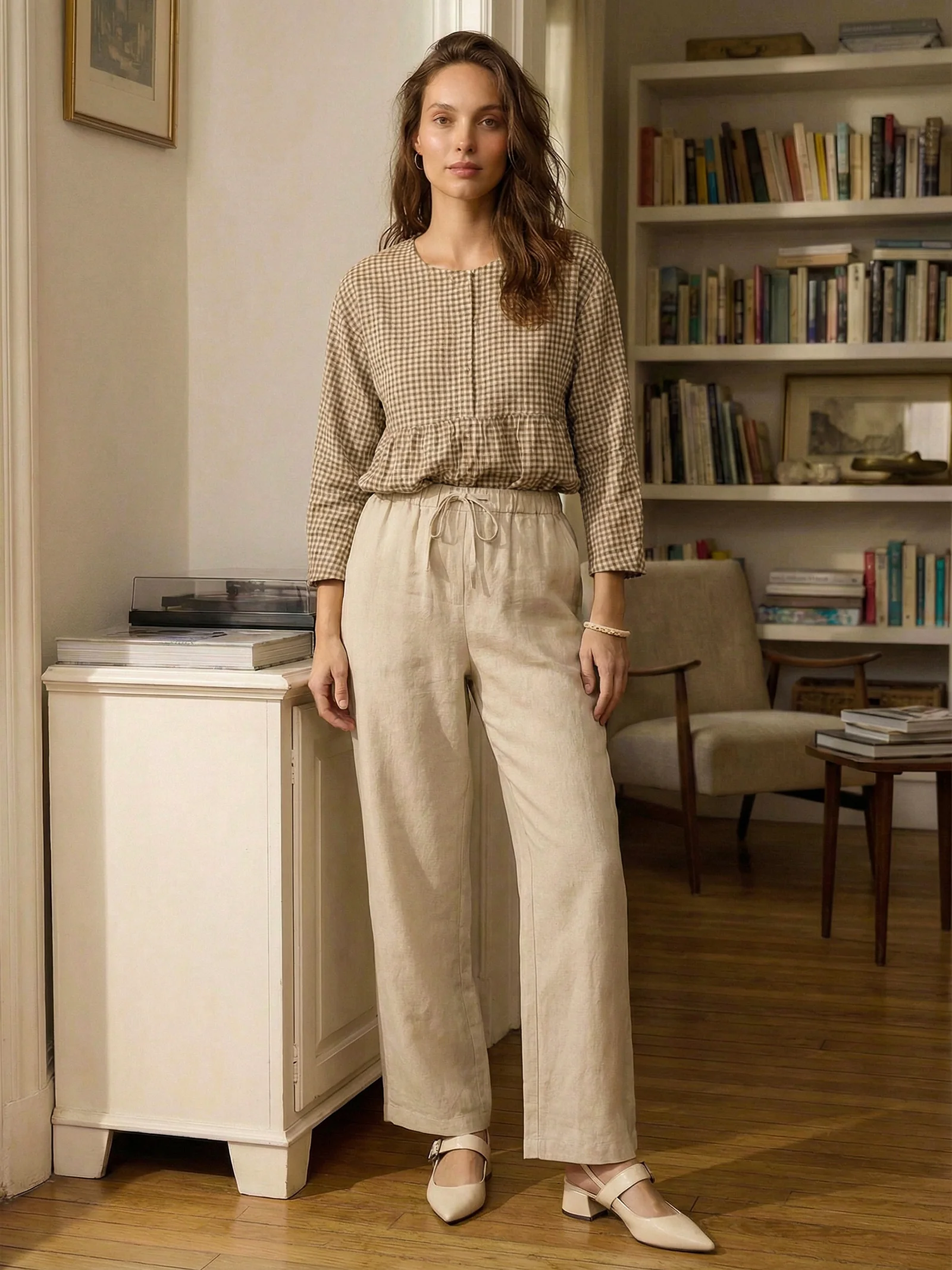 100% Linen Classic Pants LYON - Image 33