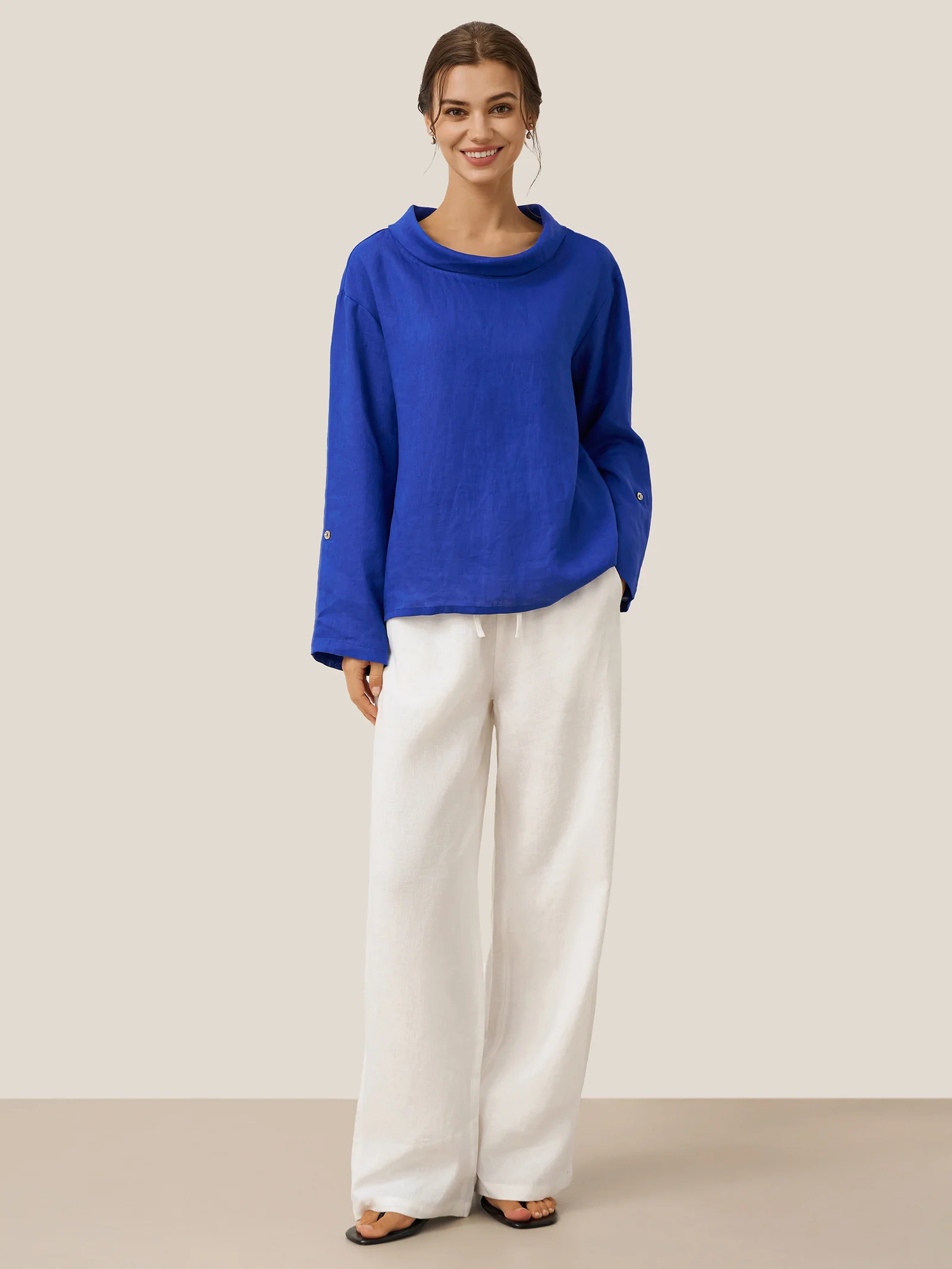 100% Linen Classic Pants LYON - Image 12
