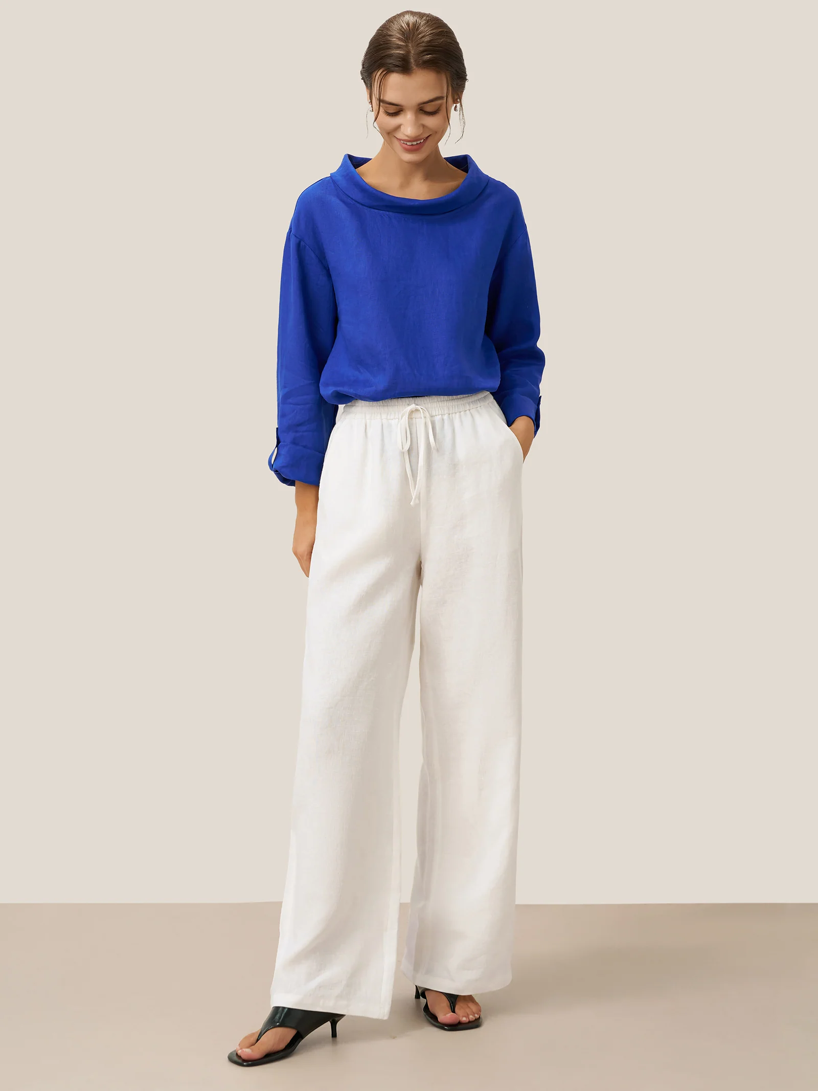 100% Linen Classic Pants LYON - Image 13