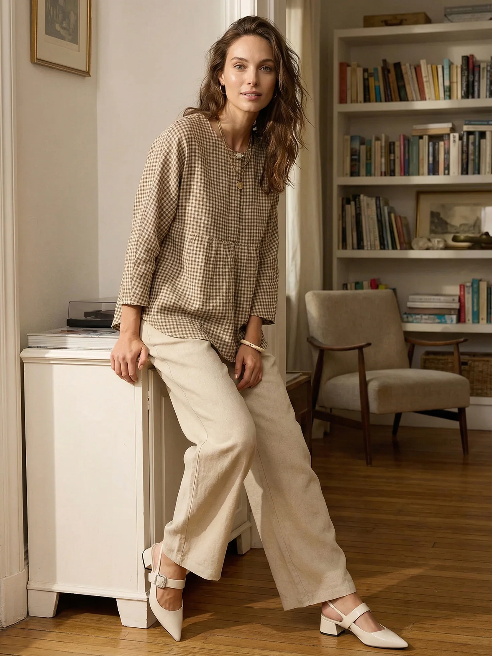 100% Linen Classic Pants LYON - Image 34