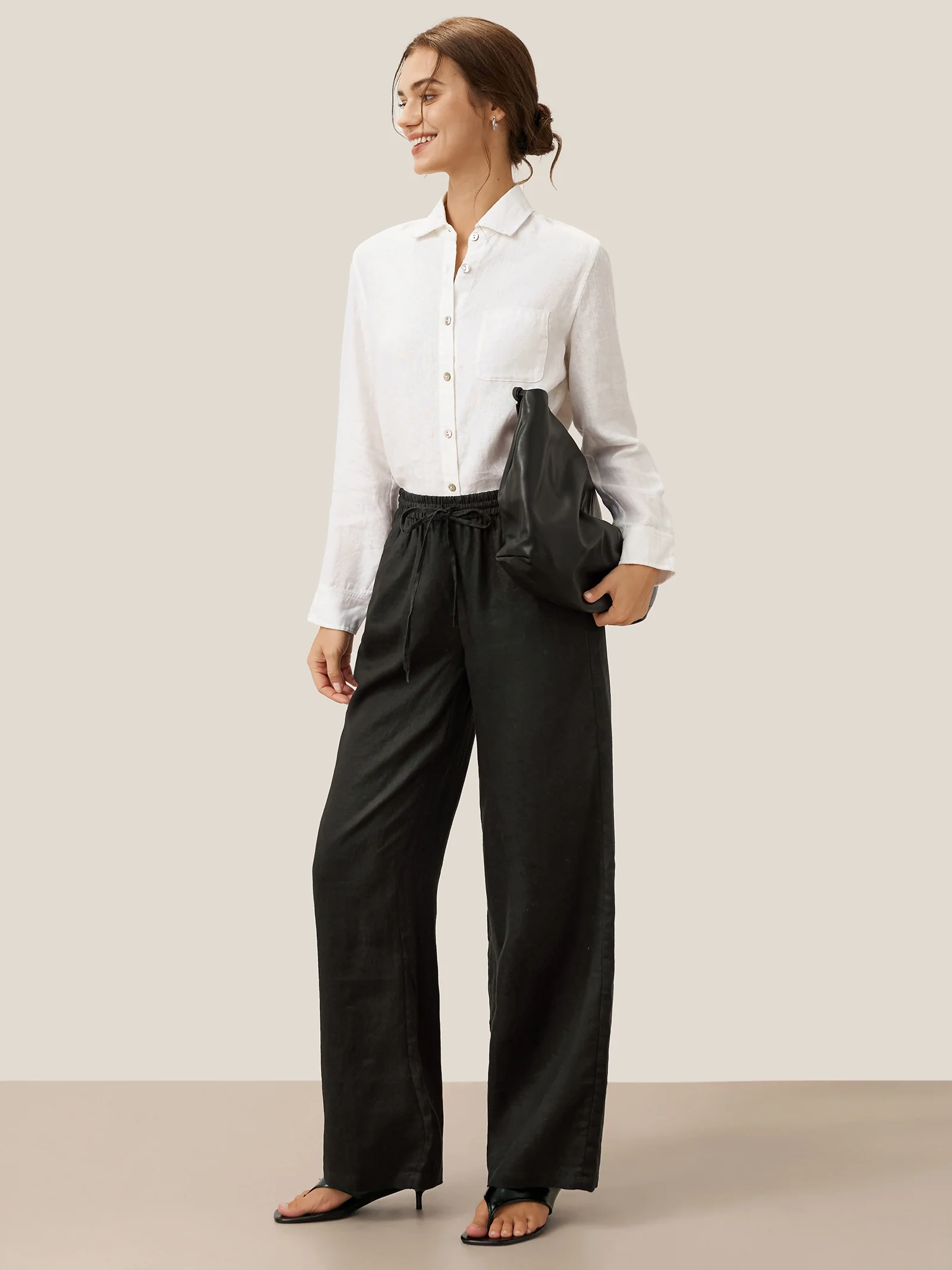 100% Linen Classic Pants LYON - Image 21