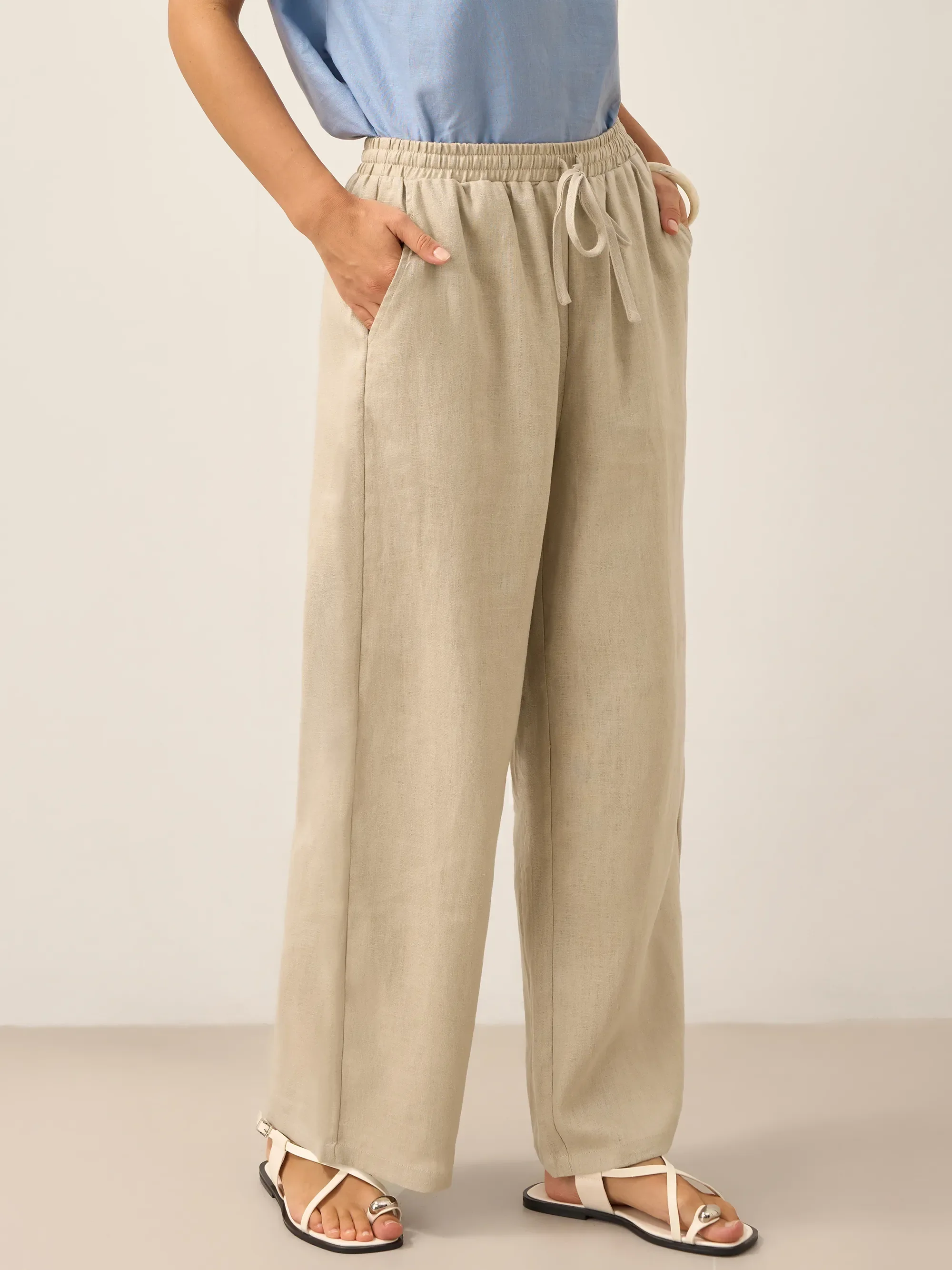 100% Linen Classic Pants LYON - Image 35