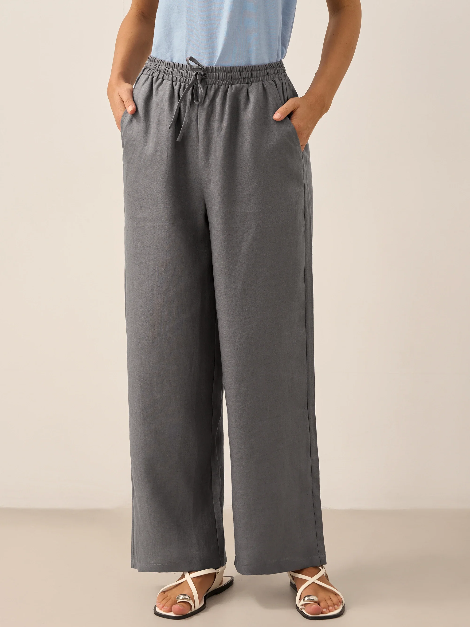 100% Linen Classic Pants LYON - Image 40