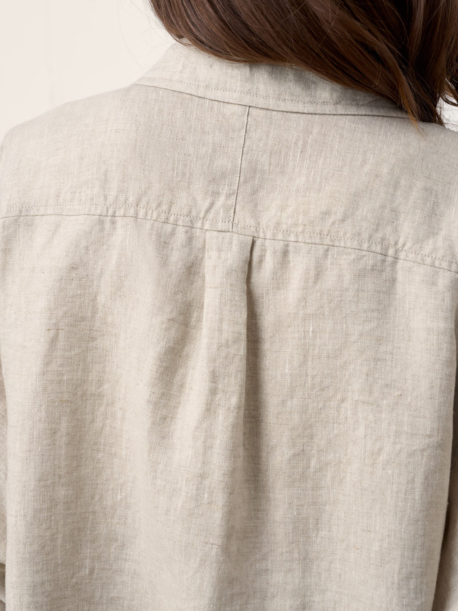 100% Linen Concealed Placket Patch Pocket Shirt FELICITY - Image 7