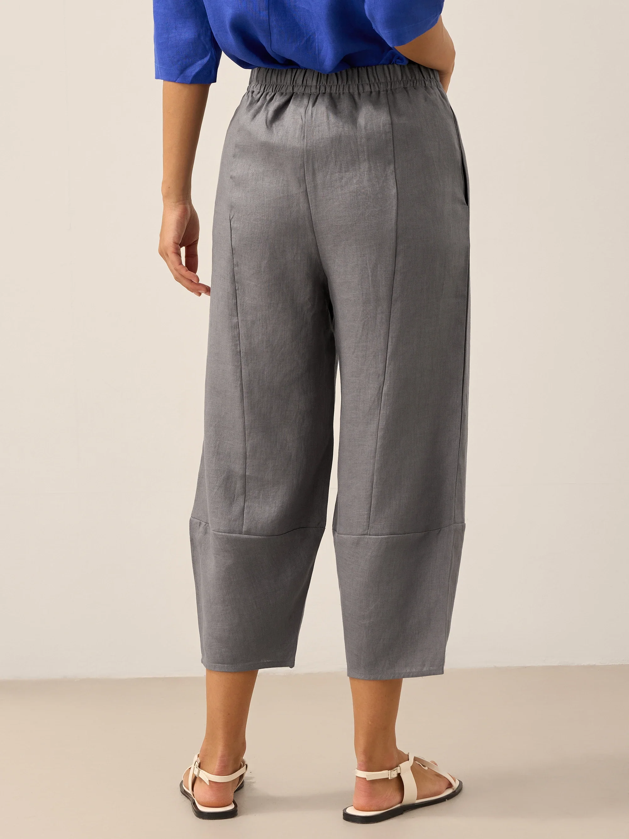 100% Linen Crop Pants RORY - Image 16