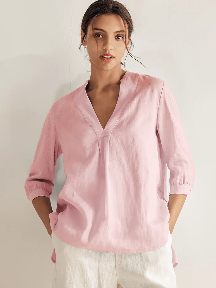100% Linen Dress Shirt JOANNA - Image 11