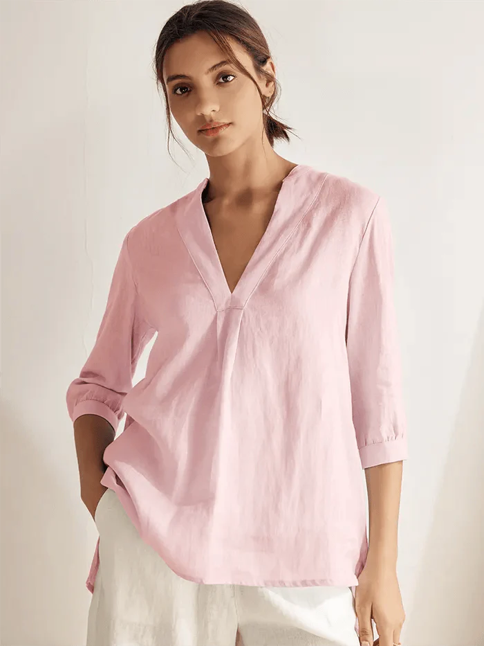 100% Linen Dress Shirt JOANNA - Image 14