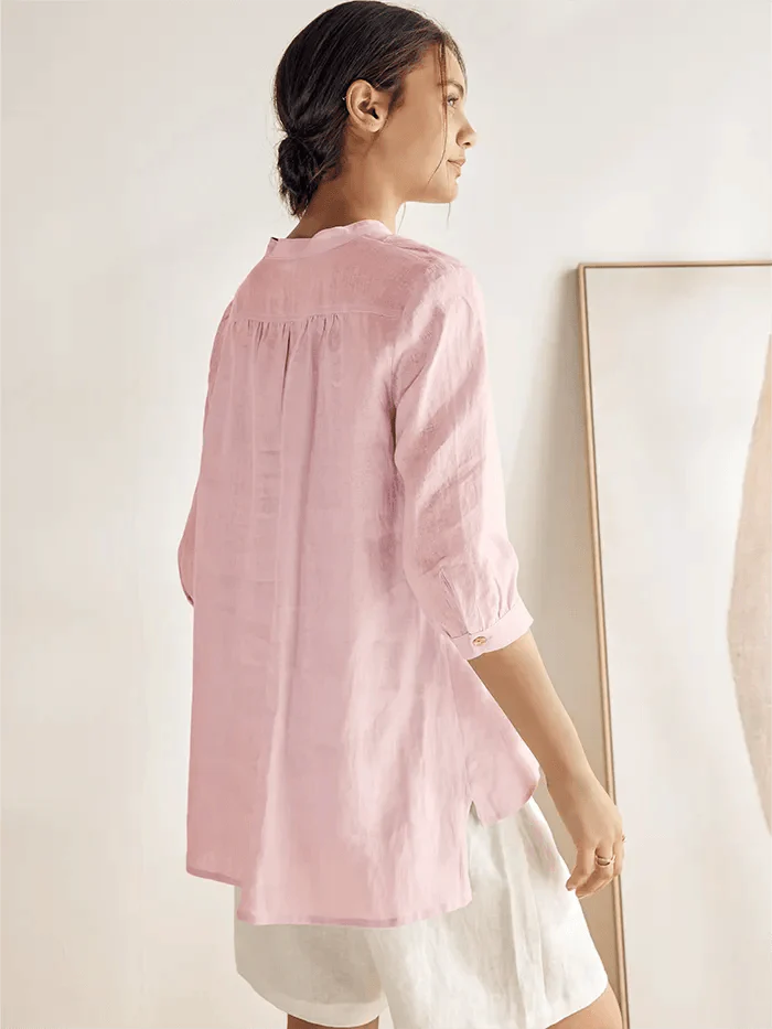 100% Linen Dress Shirt JOANNA - Image 15