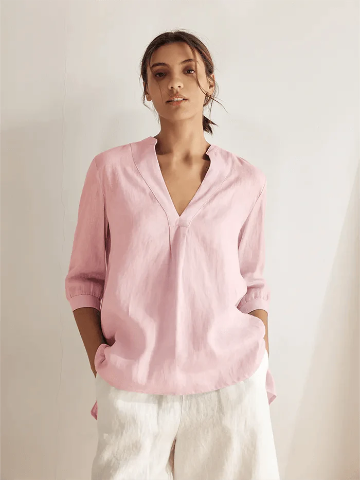 100% Linen Dress Shirt JOANNA - Image 16