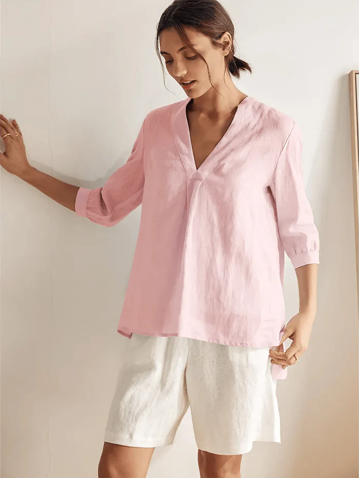 100% Linen Dress Shirt JOANNA - Image 17