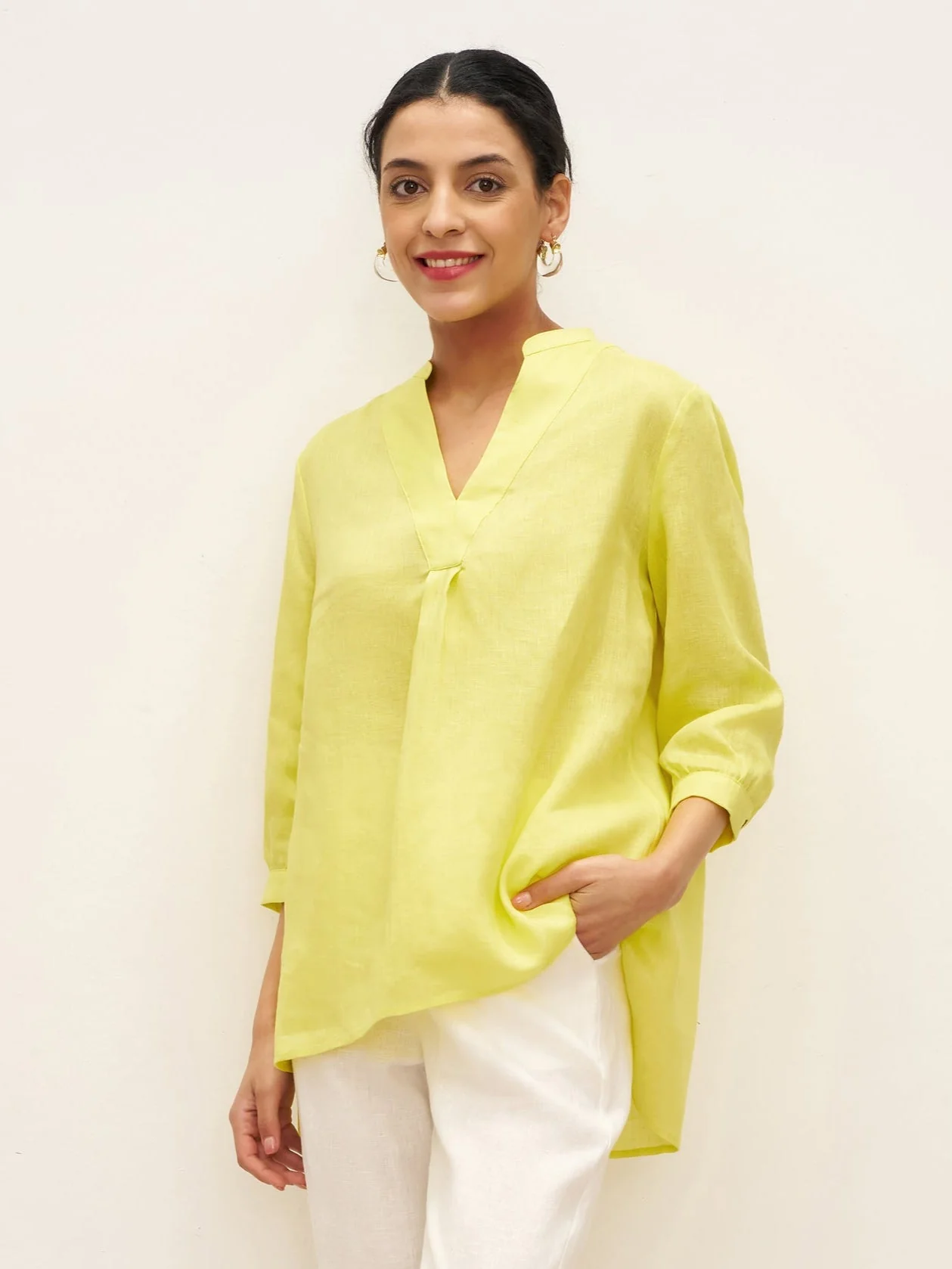 100% Linen Dress Shirt JOANNA - Image 45