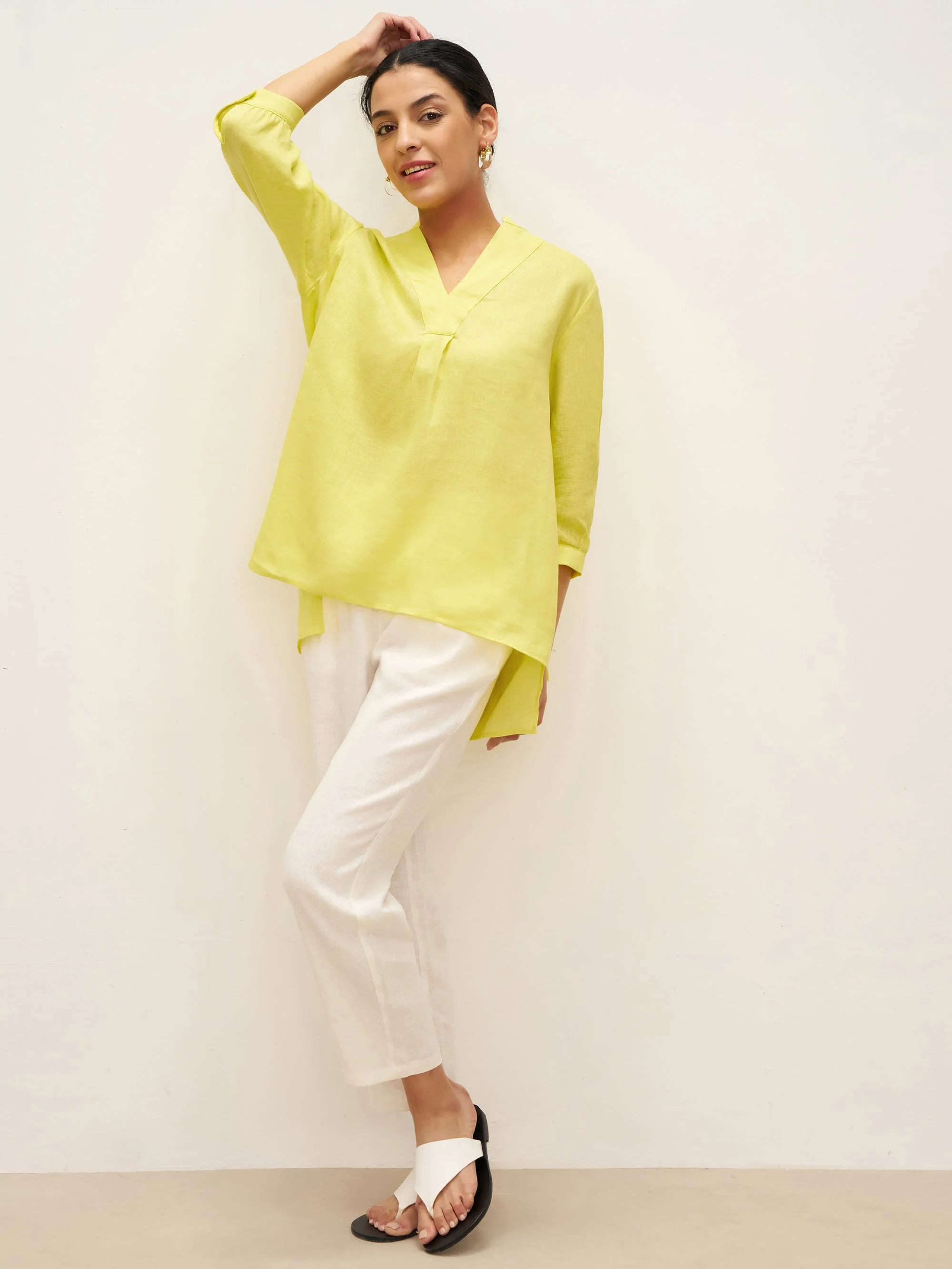 100% Linen Dress Shirt JOANNA - Image 48
