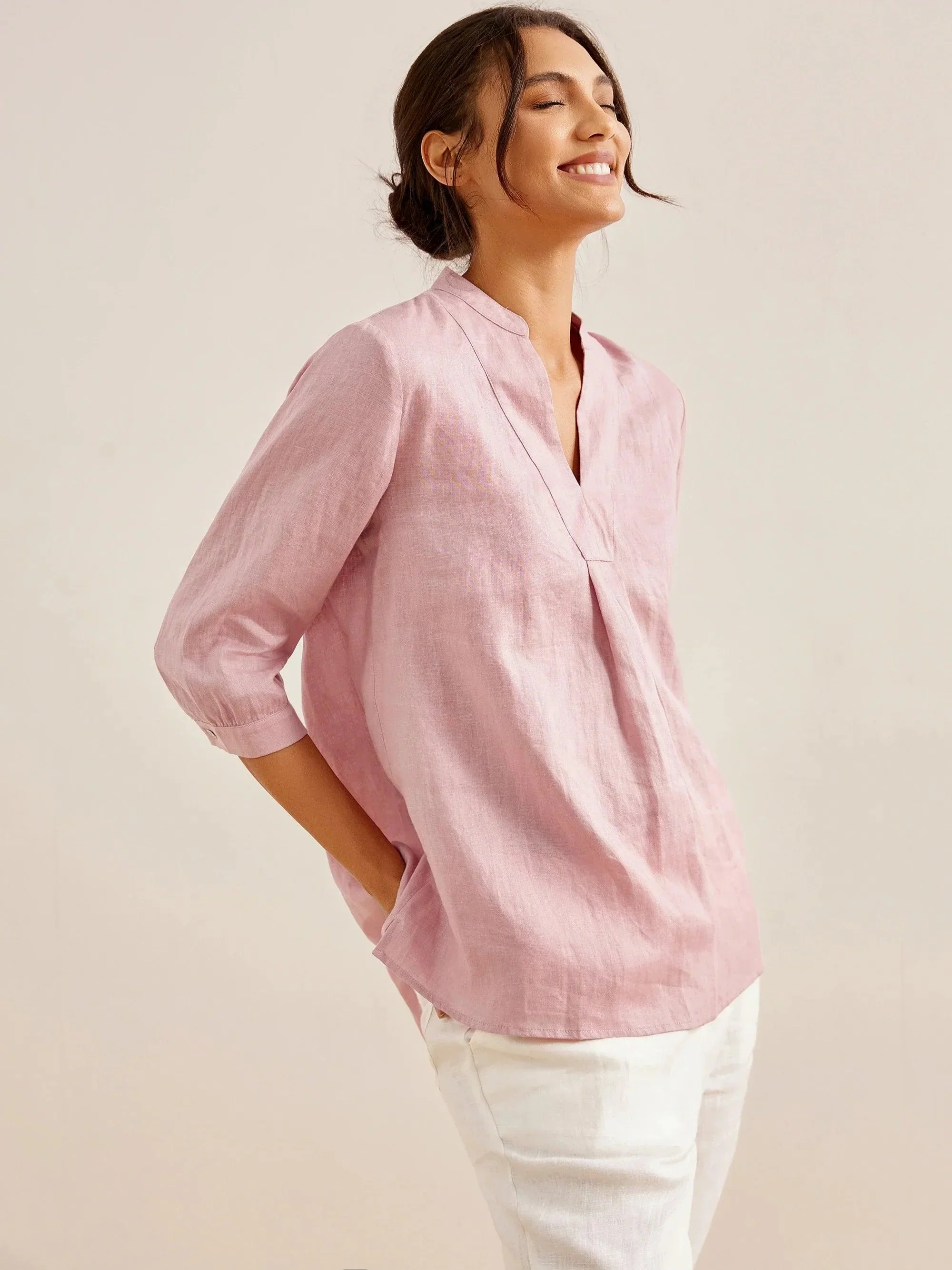 100% Linen Dress Shirt JOANNA - Image 6