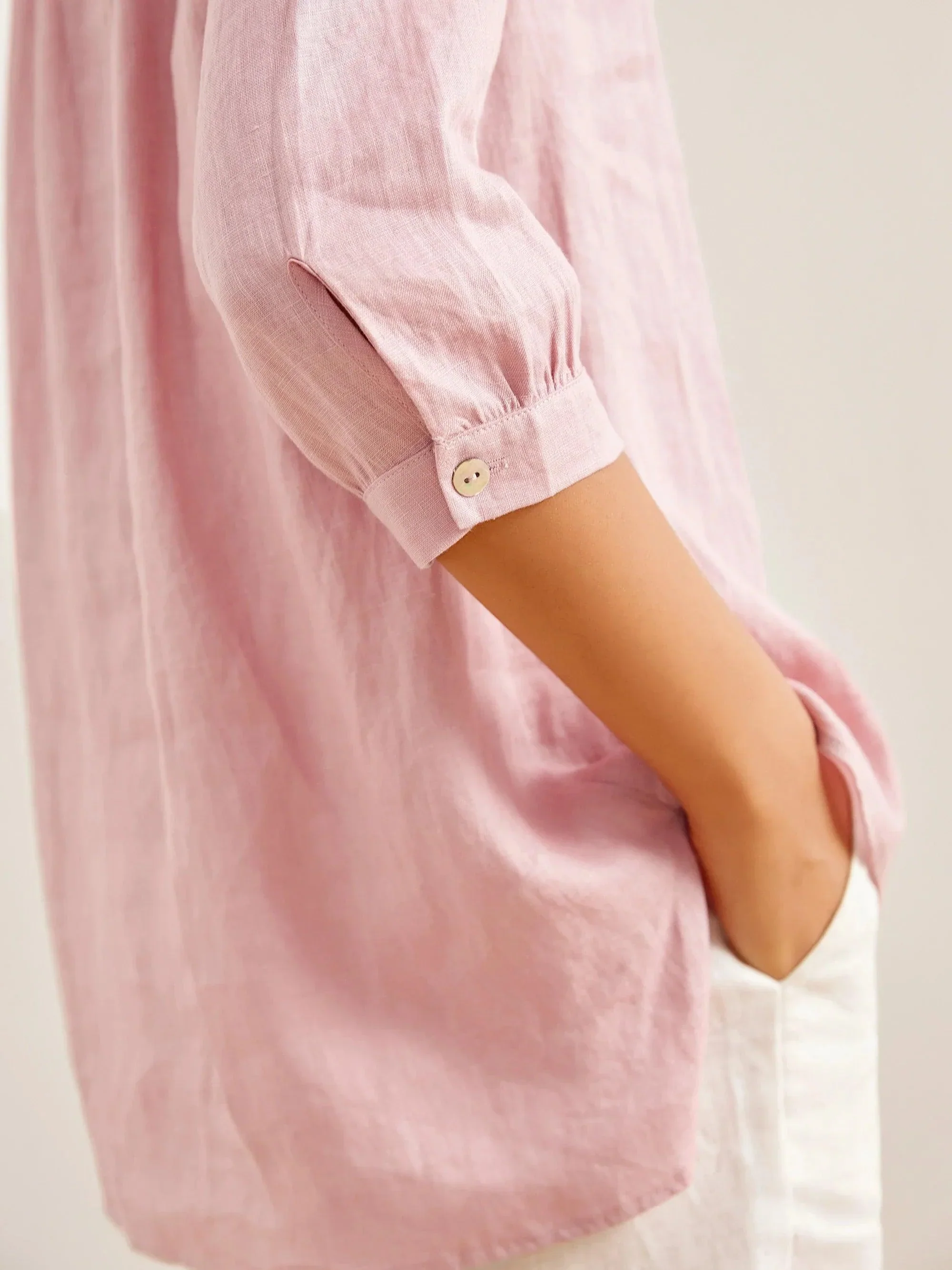 100% Linen Dress Shirt JOANNA - Image 10