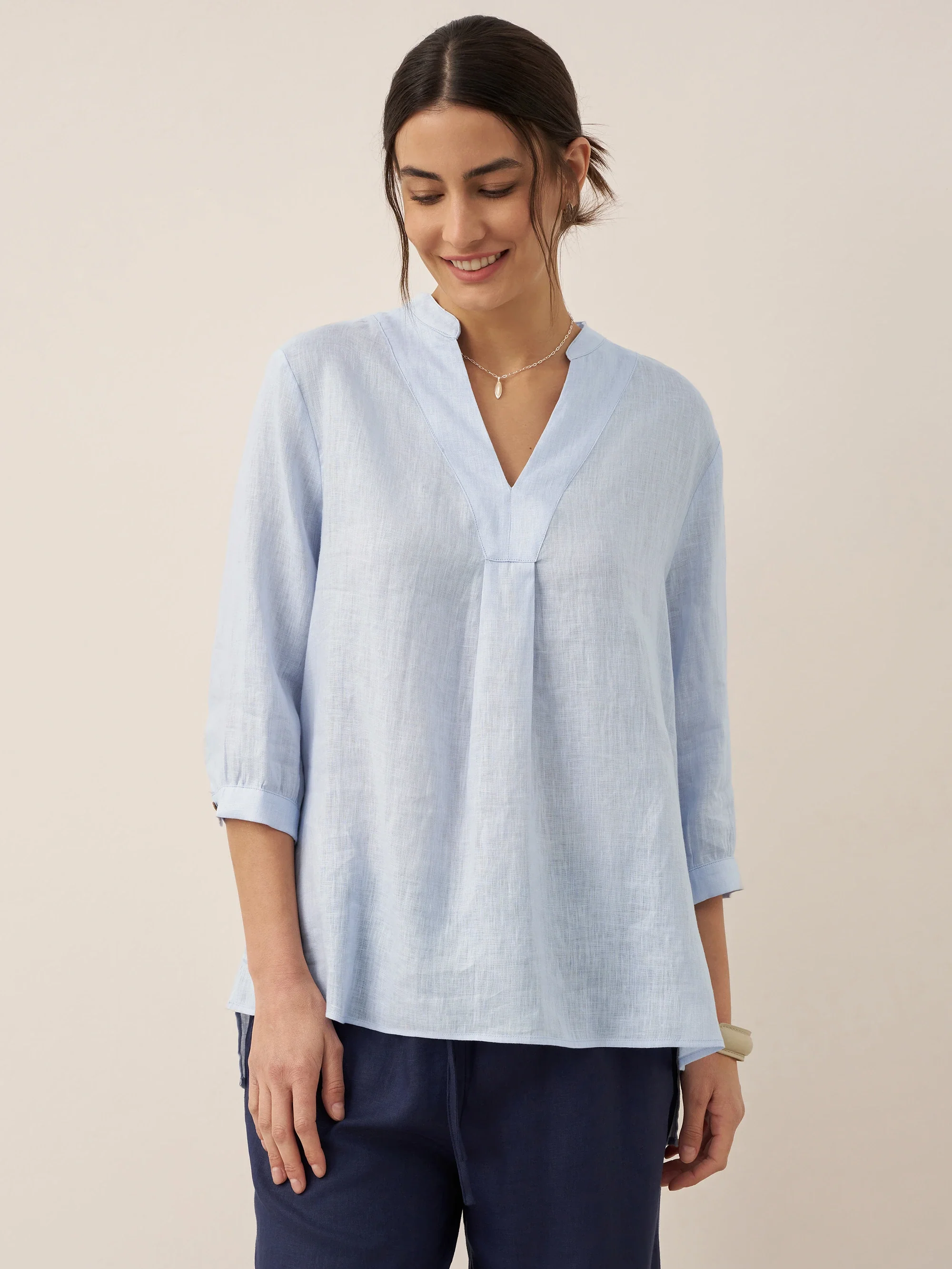 100% Linen Dress Shirt JOANNA - Image 11