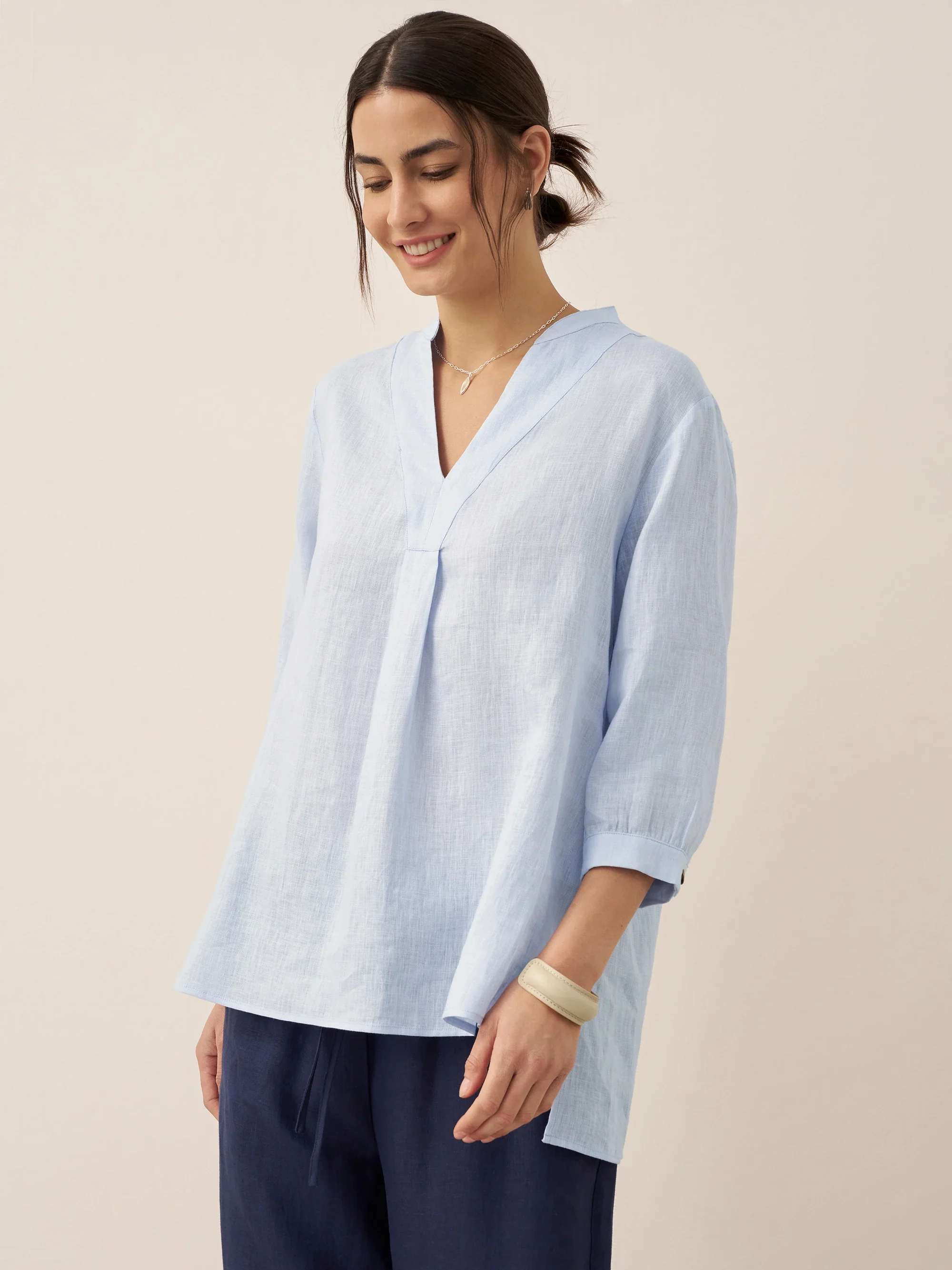 100% Linen Dress Shirt JOANNA - Image 14