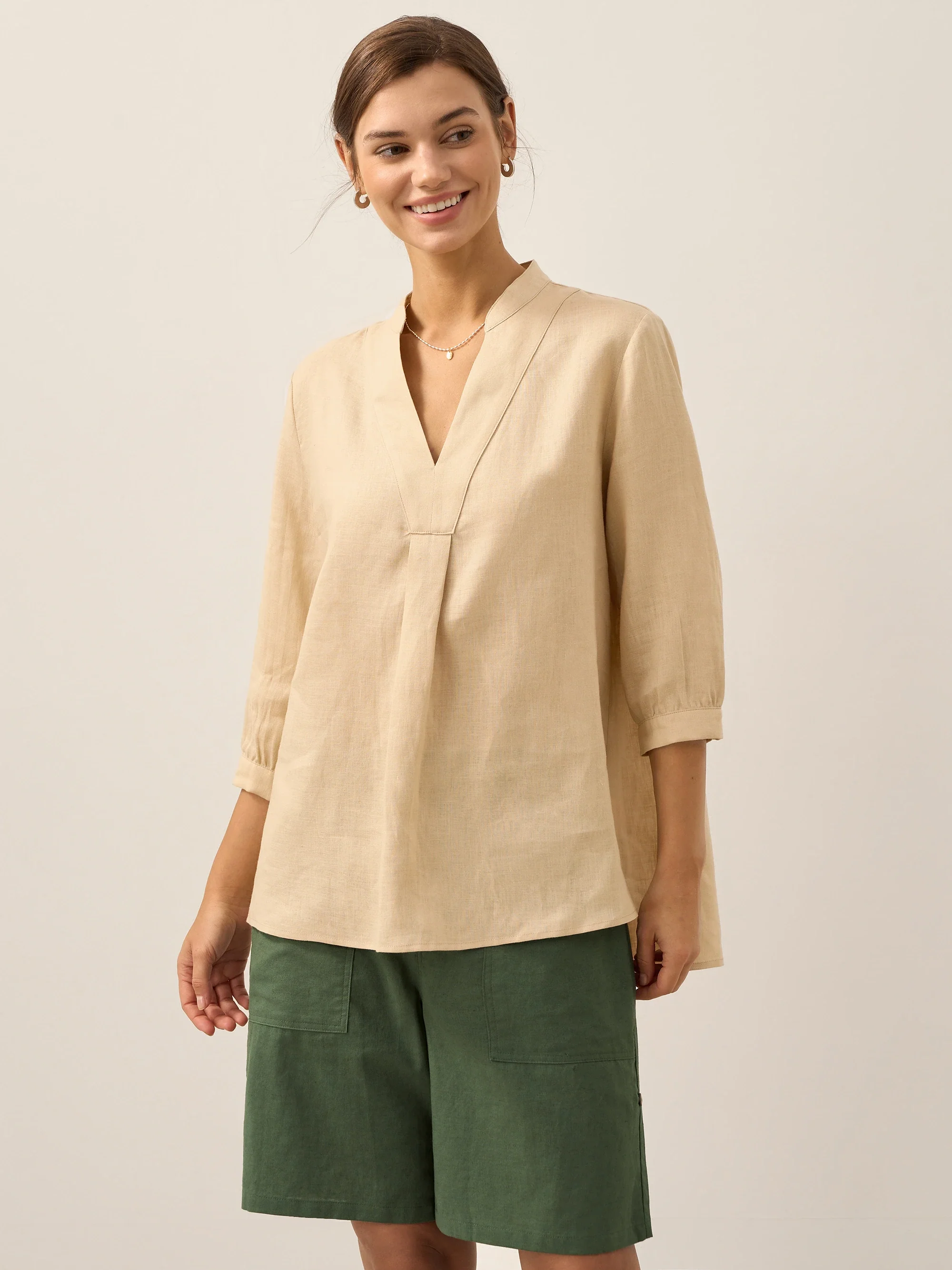 100% Linen Dress Shirt JOANNA - Image 26