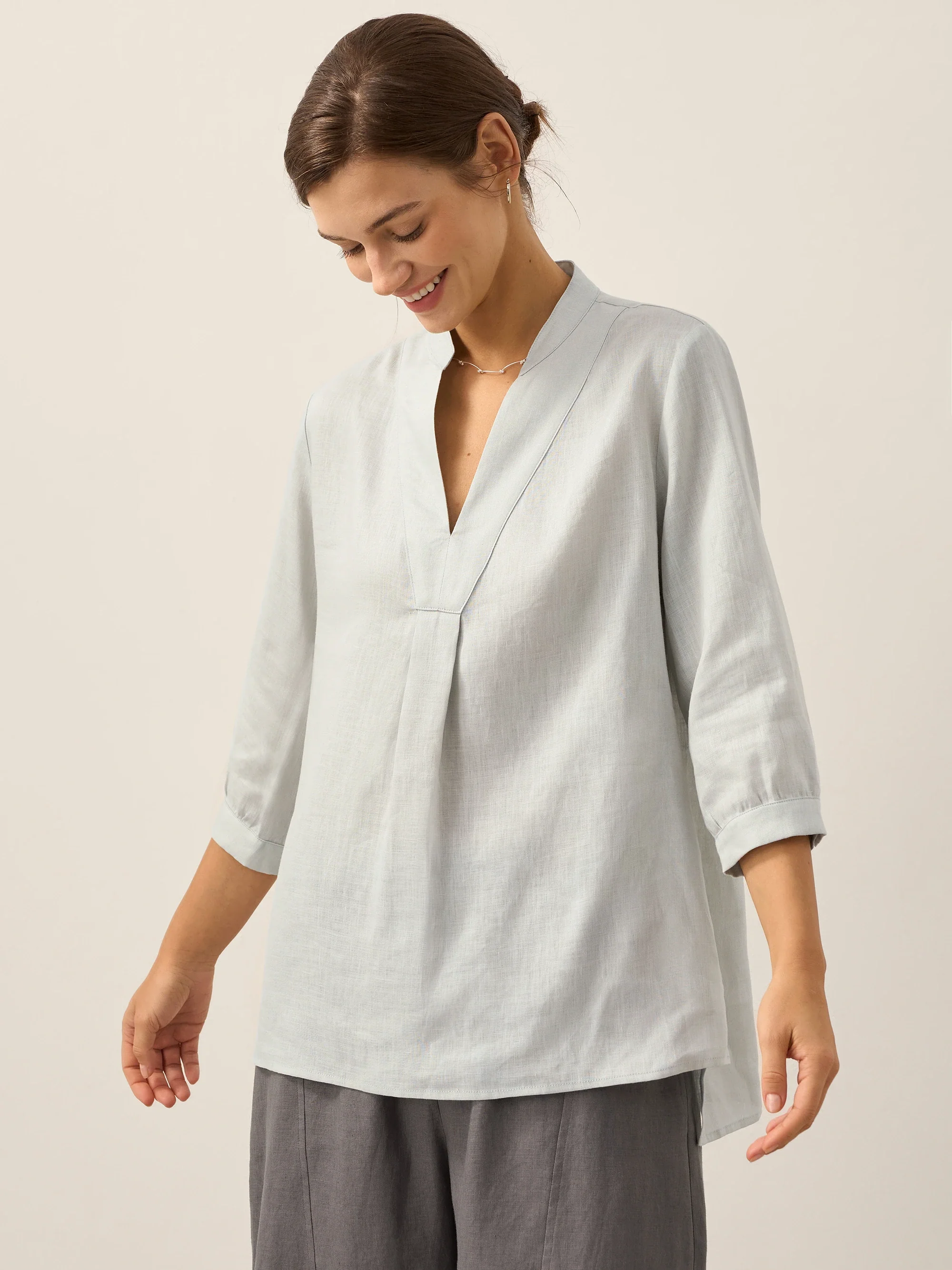 100% Linen Dress Shirt JOANNA - Image 36