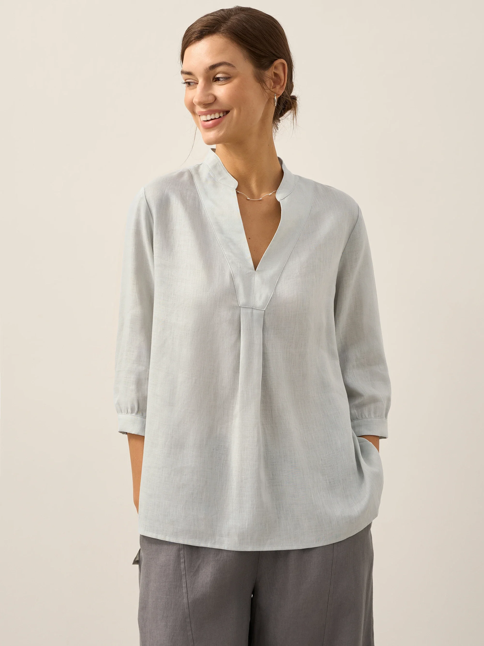 100% Linen Dress Shirt JOANNA - Image 37
