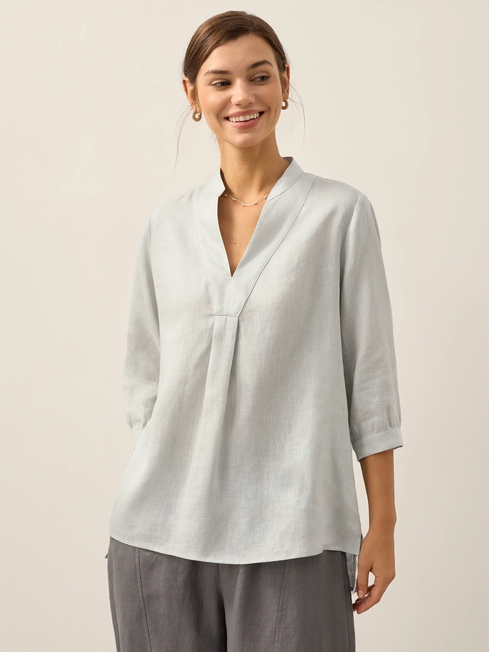 100% Linen Dress Shirt JOANNA - Image 39