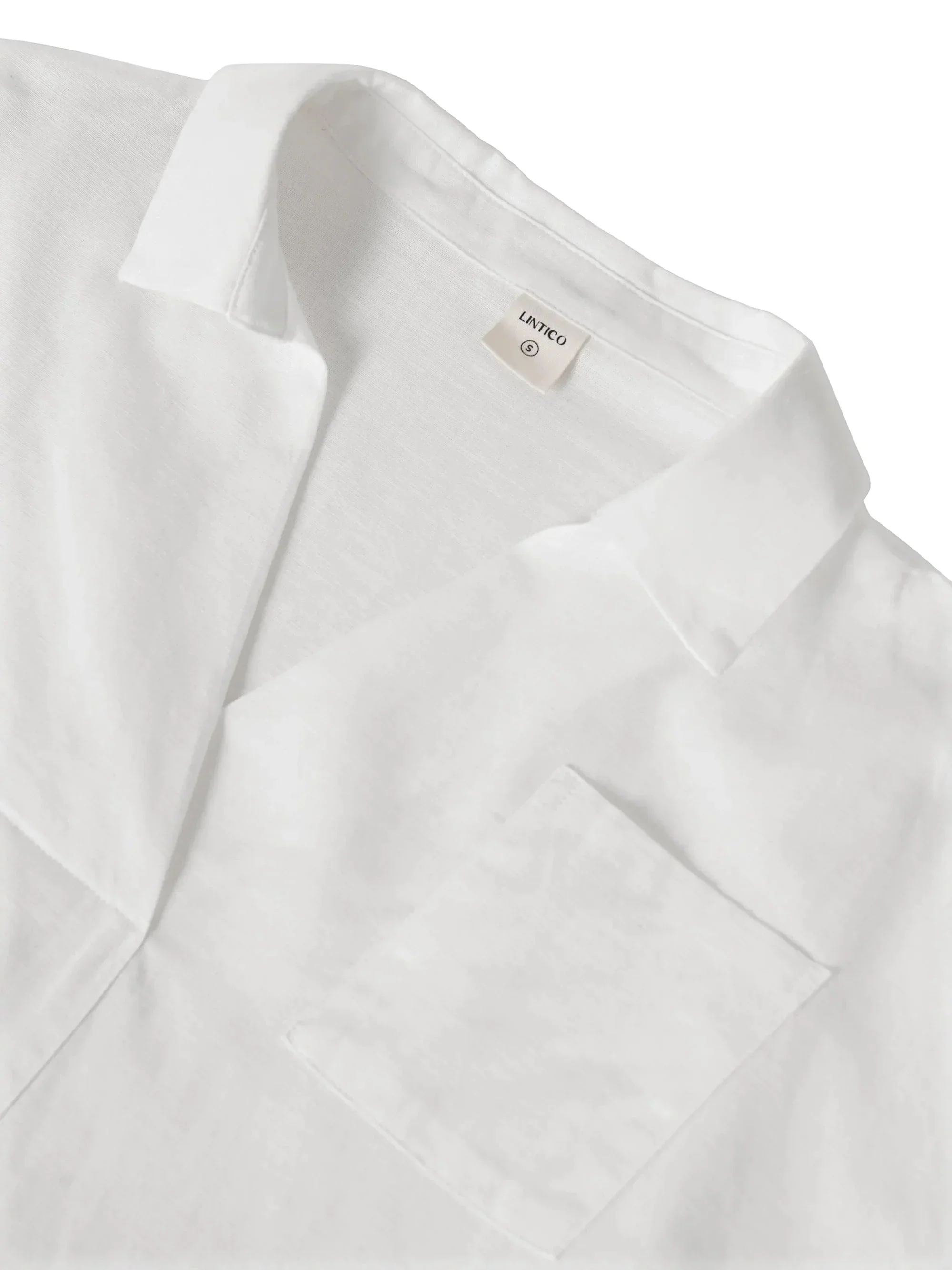 Linen Oversized Fit Pocket Shirt ELOWEN - Image 8