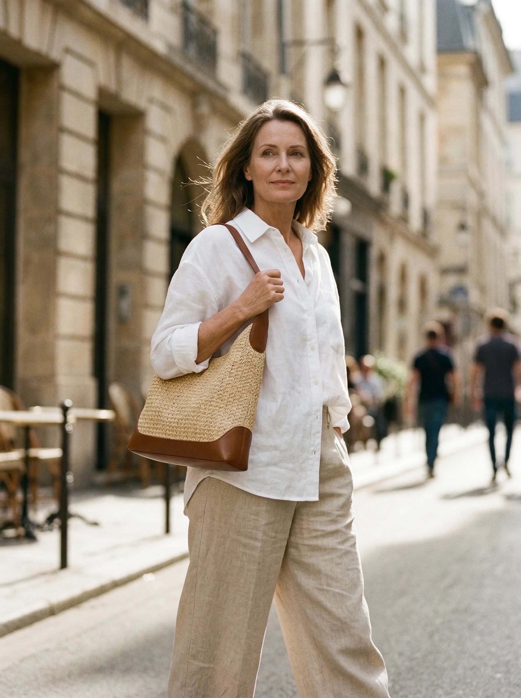 Artisanal Handwoven Colorblock Bucket Bag for Effortless Coastal Style - Image 2