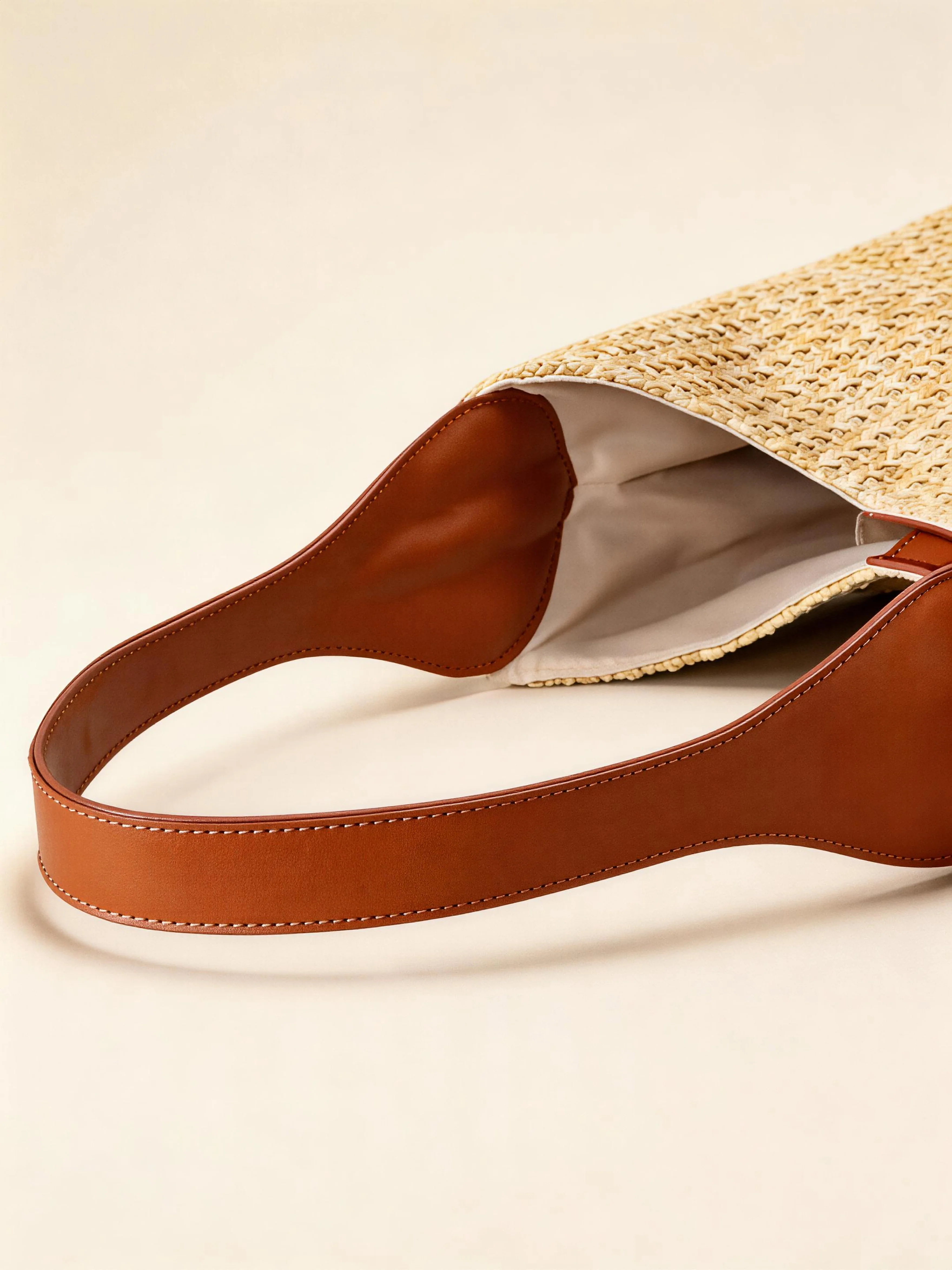 Artisanal Handwoven Colorblock Bucket Bag for Effortless Coastal Style - Image 6