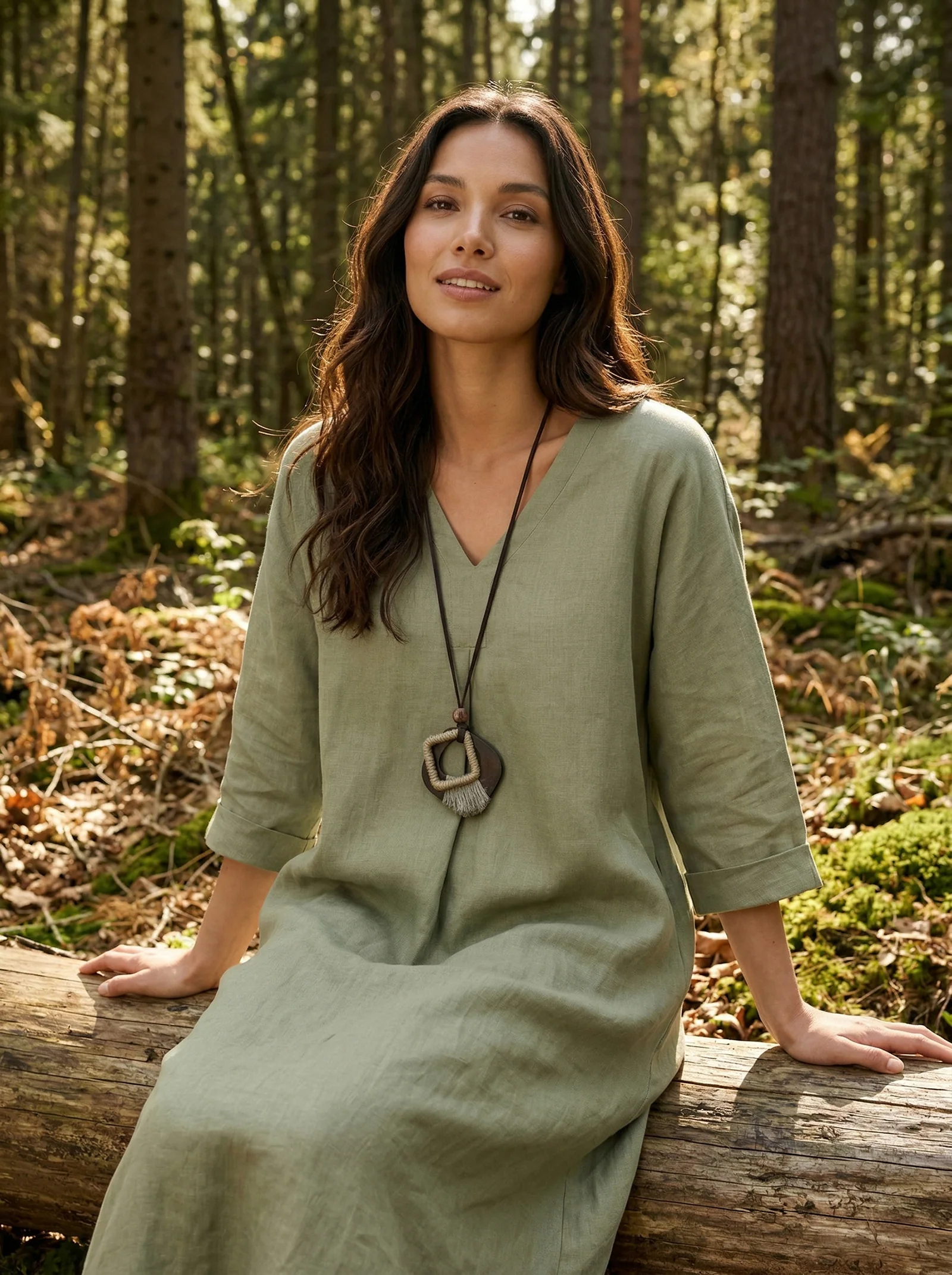 Artisanal Woodland Pendant Necklace - Image 6
