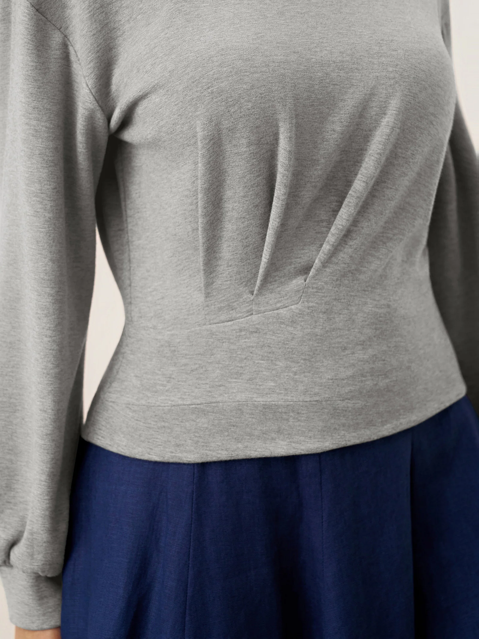 Asymmetric Ruched Stretch Knit Top CALLIOPE - Image 6