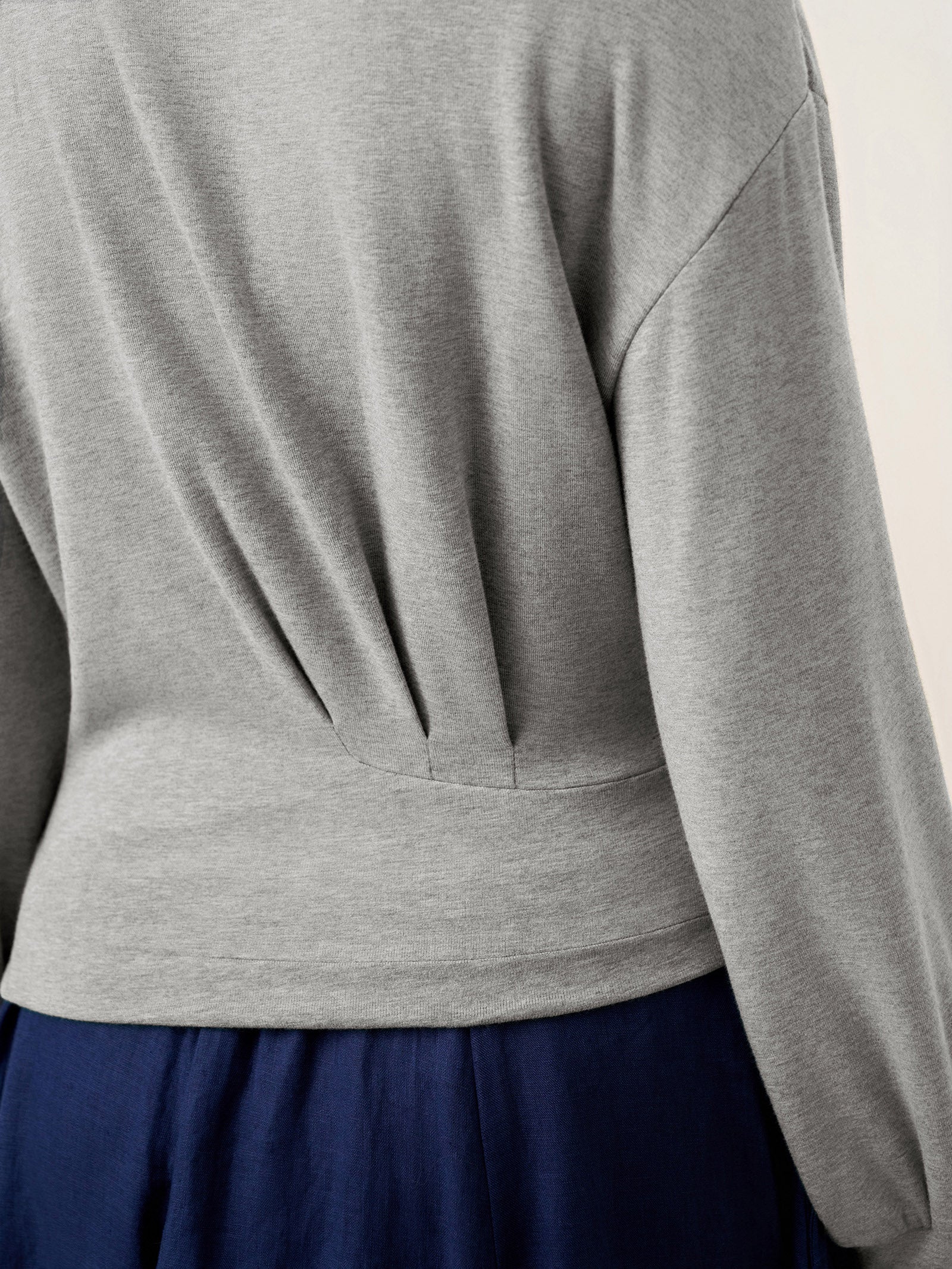 Asymmetric Ruched Stretch Knit Top CALLIOPE - Image 7