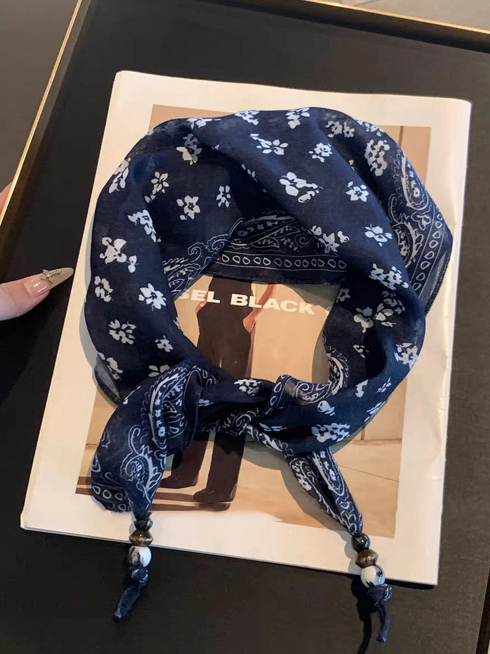 Bohemian Floral Multi-Functional Silk Scarf