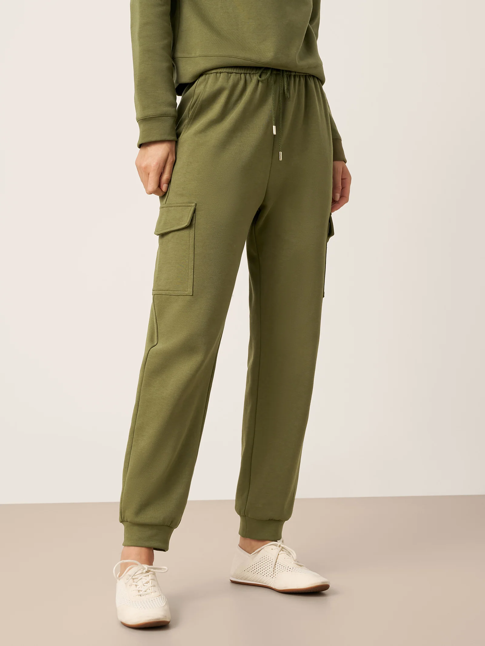 Cotton Drawstring Cargo Pants PIA
