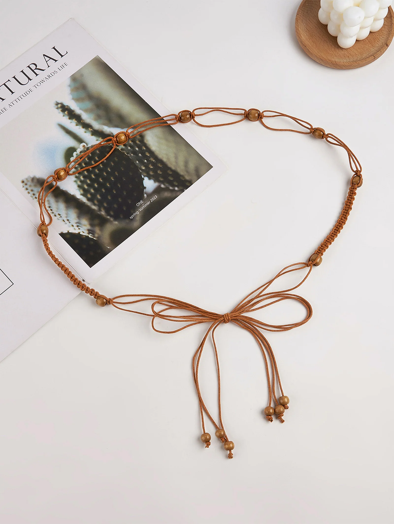 Cotton-Linen Knotted Belt - Image 11