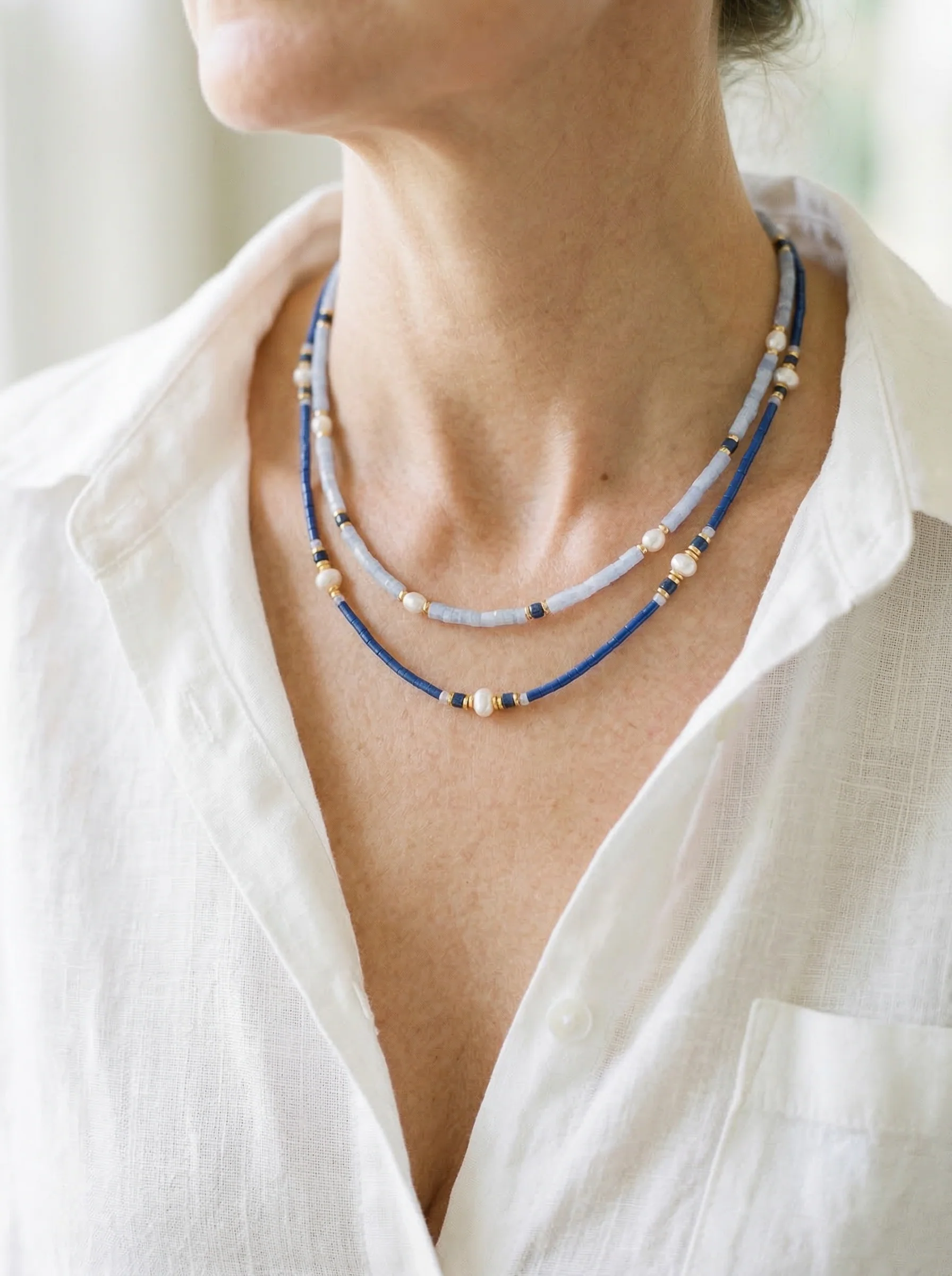 Freshwater Pearl Layering Necklace - Image 2